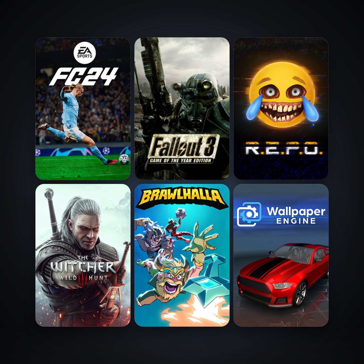 Fallout 3: Game of the Year Edition + Brawlhalla, 12 games, clean — HabibiAccounts