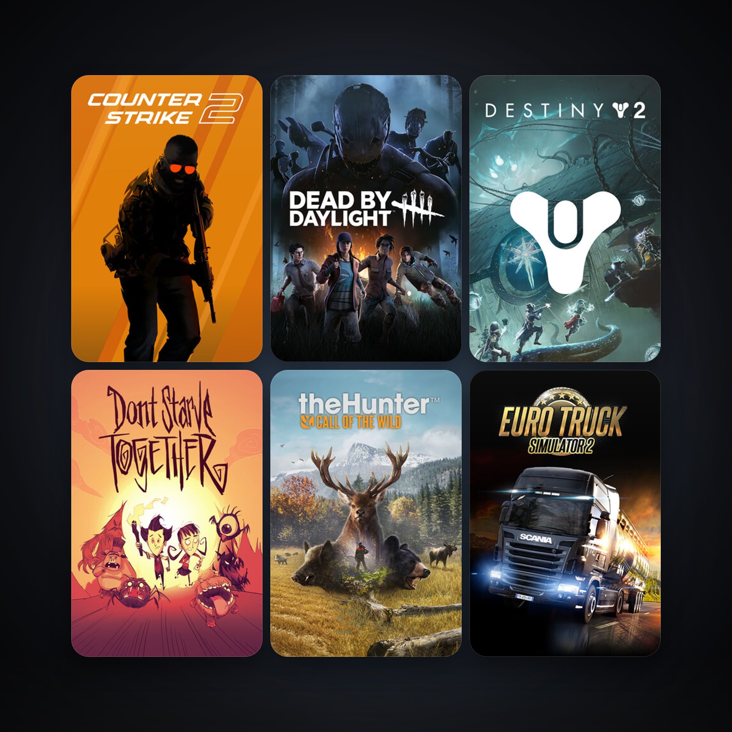 CS2 Prime + Euro Truck Simulator 2, 61 games, Steam 10, clean — HabibiAccounts