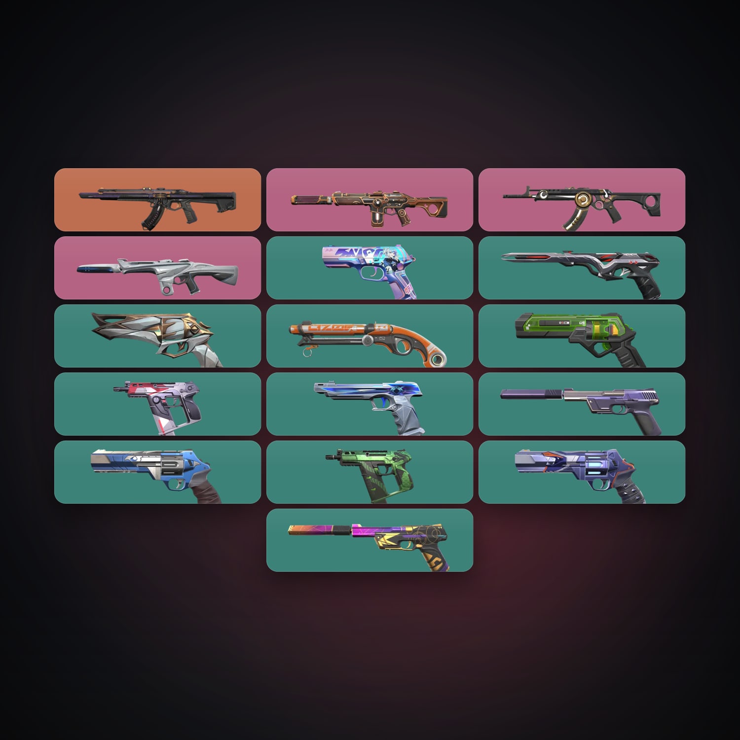 EU Gold 1 locker — 18 skins, lvl 240 — HabibiAccounts