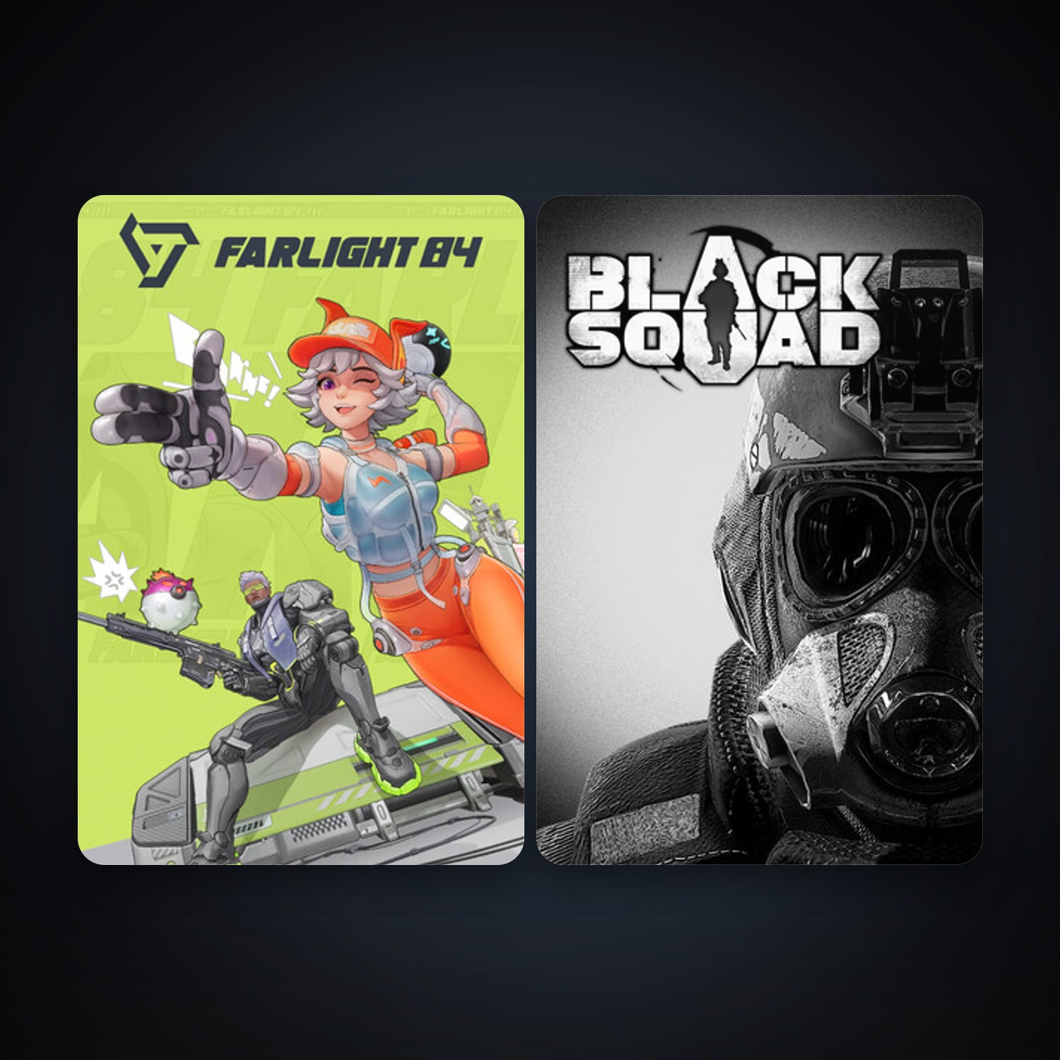 Black Squad + Farlight 84, 2 games, clean — HabibiAccounts