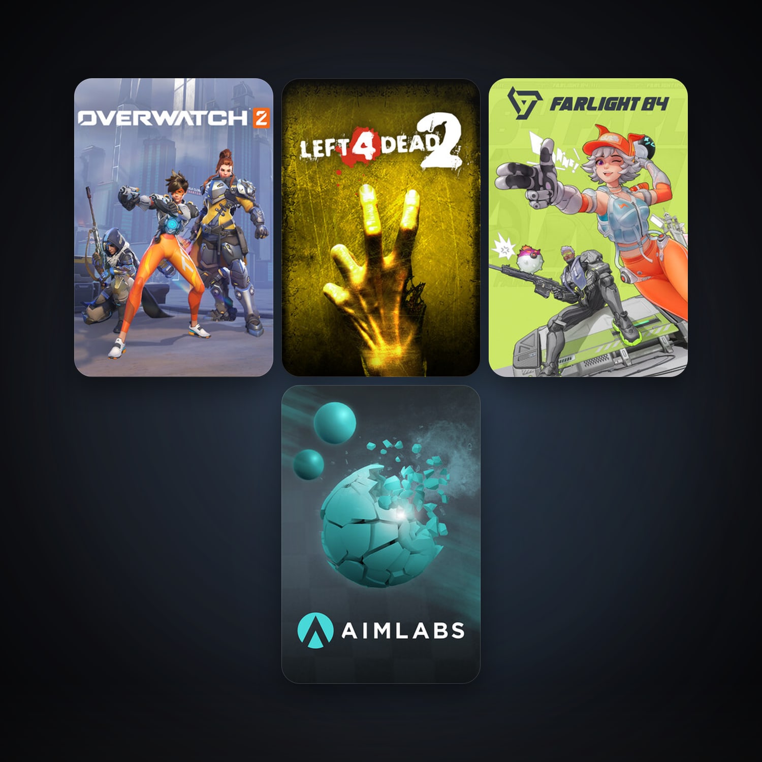 Left 4 Dead 2 + Aimlabs, 10 games, clean — HabibiAccounts