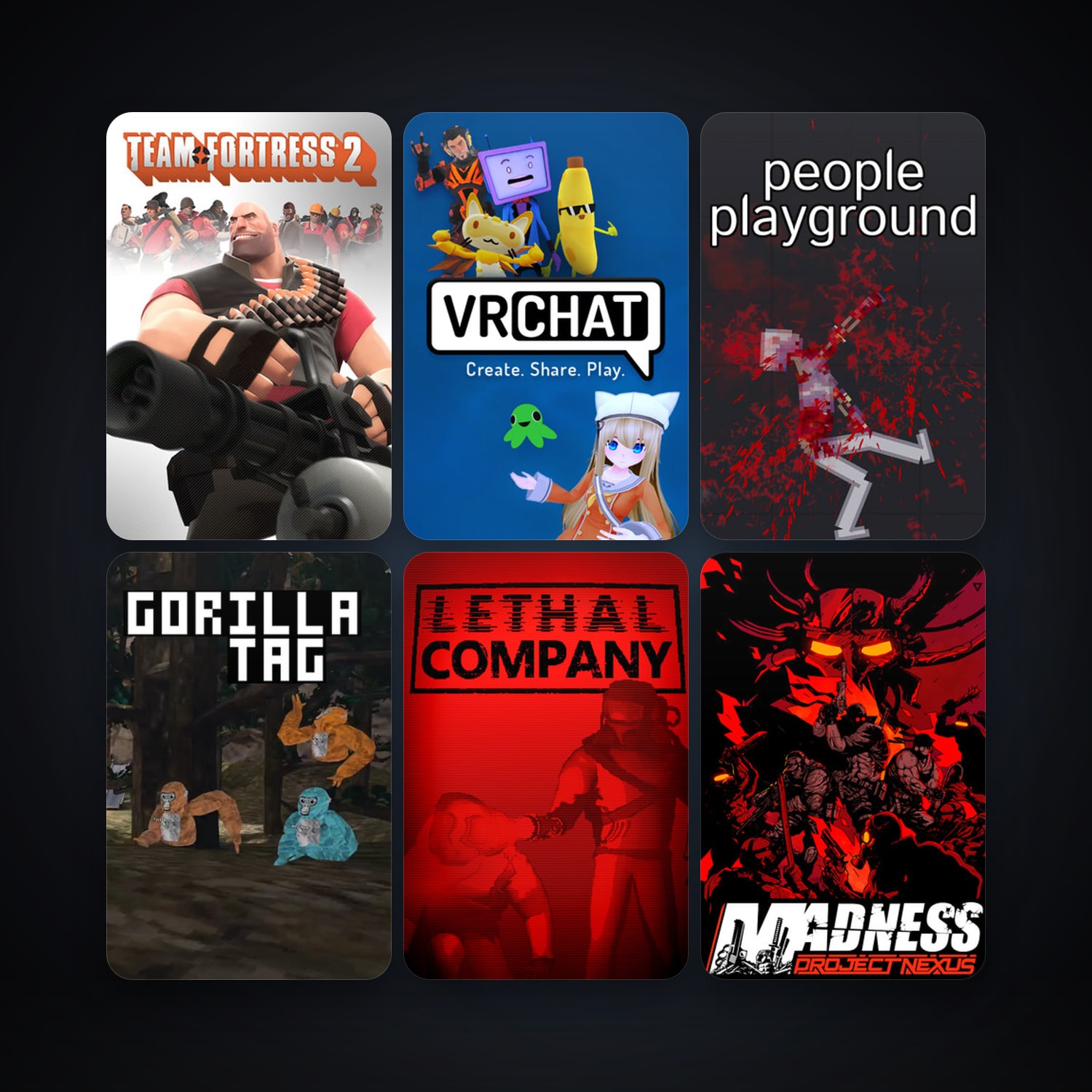 Steam account: Team Fortress 2 + VRChat, 32 games, clean — level 7 — HabibiAccounts