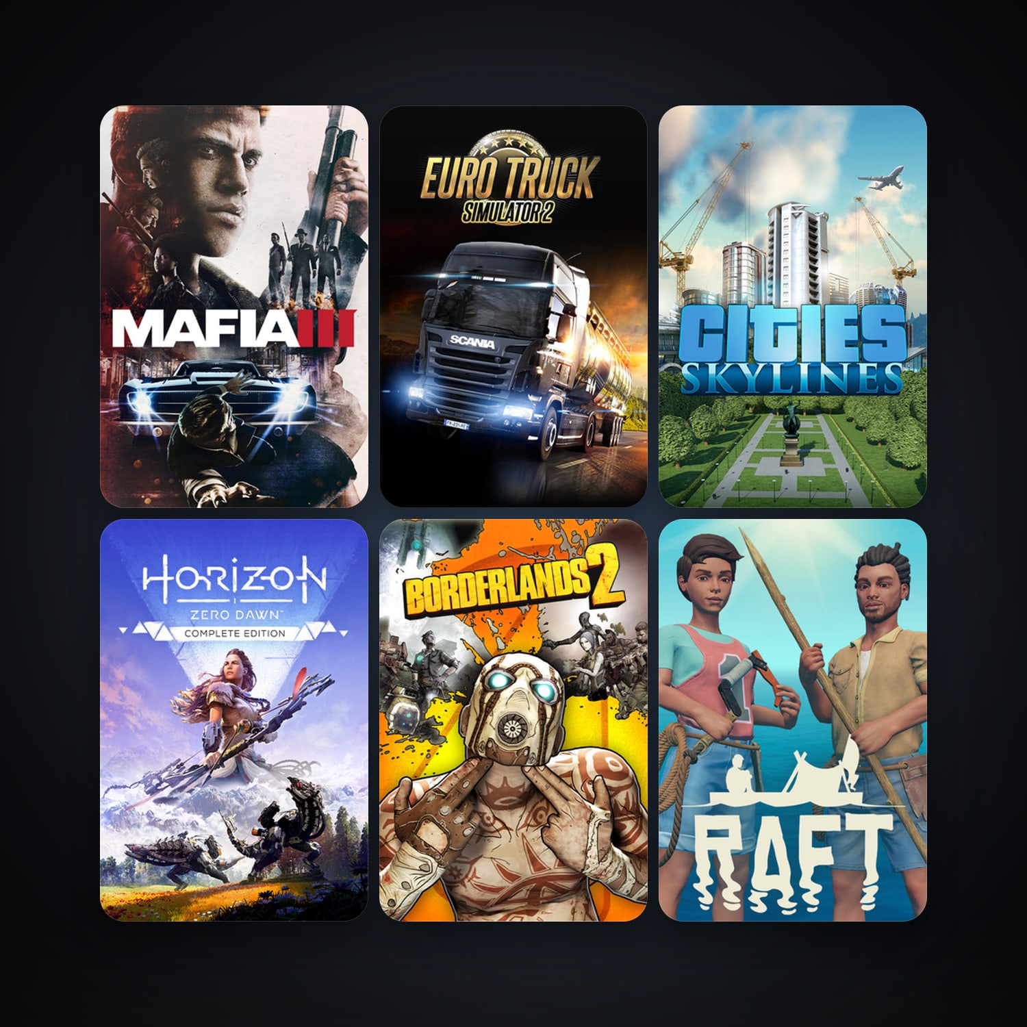 Free CS2 (No Prime) + Borderlands 2, 10 games, clean — HabibiAccounts