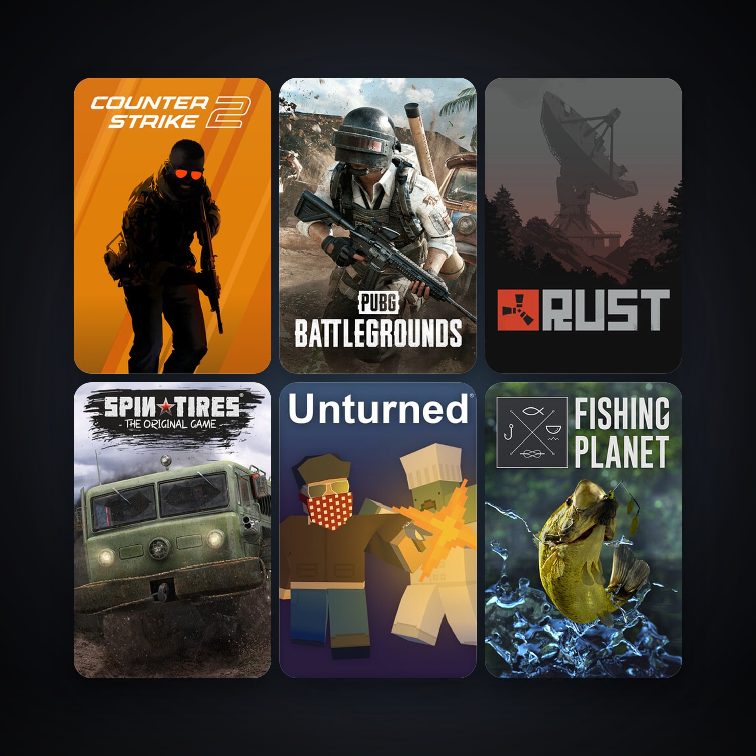 CS2 Prime + Euro Truck Simulator 2, 26 games, Steam 10, clean — HabibiAccounts