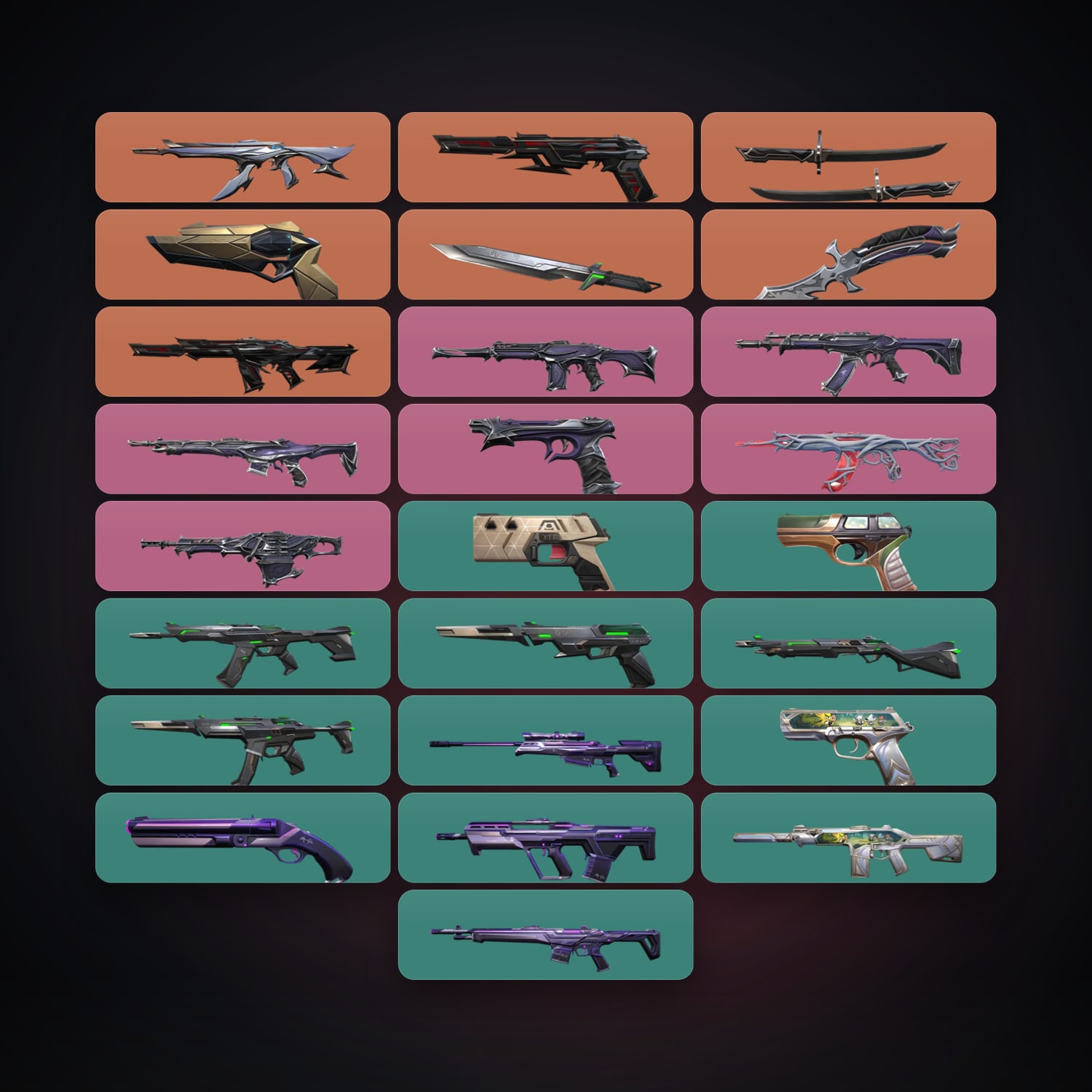 EU Silver 1 locker — 3 knives, 26 skins, lvl 124 — HabibiAccounts