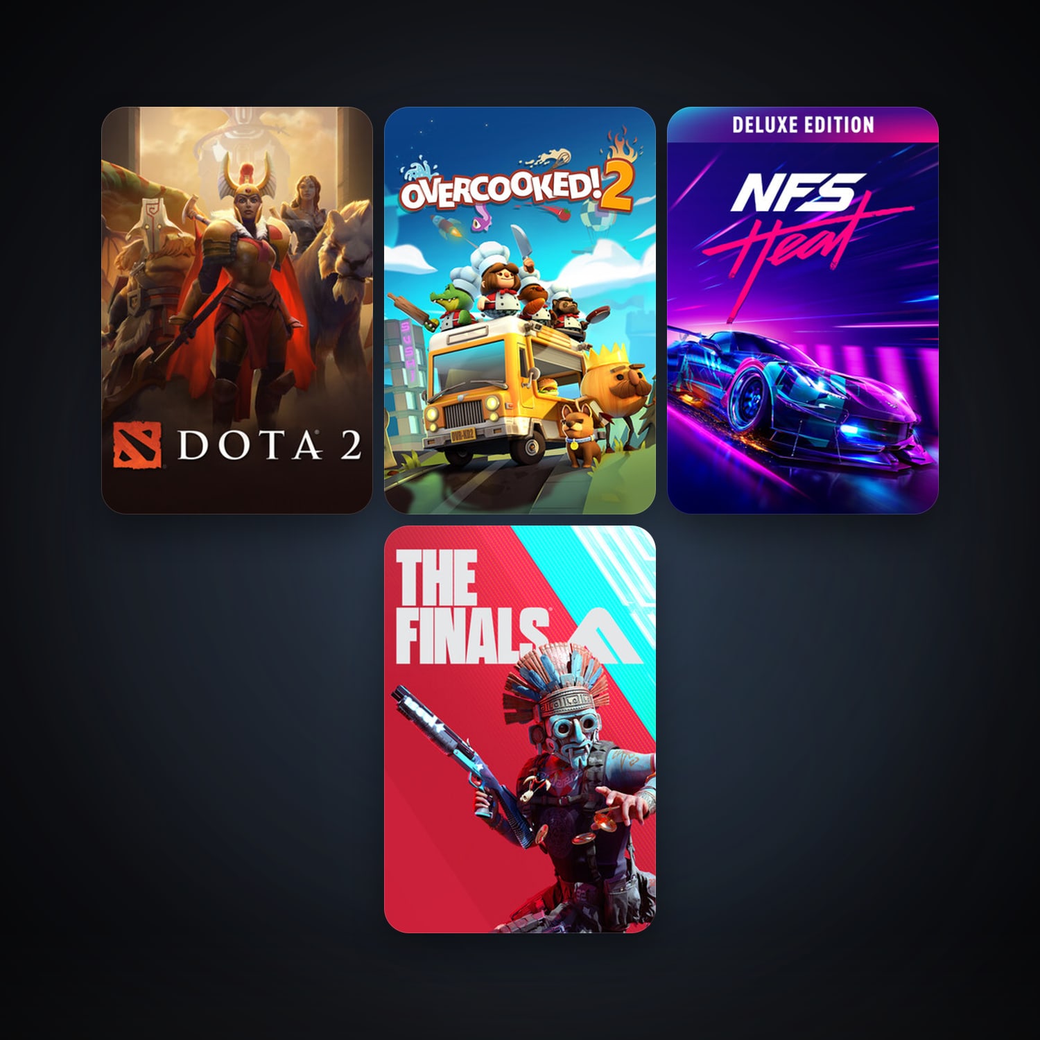 Dota 2 + Overcooked! 2, 5 games, clean — HabibiAccounts
