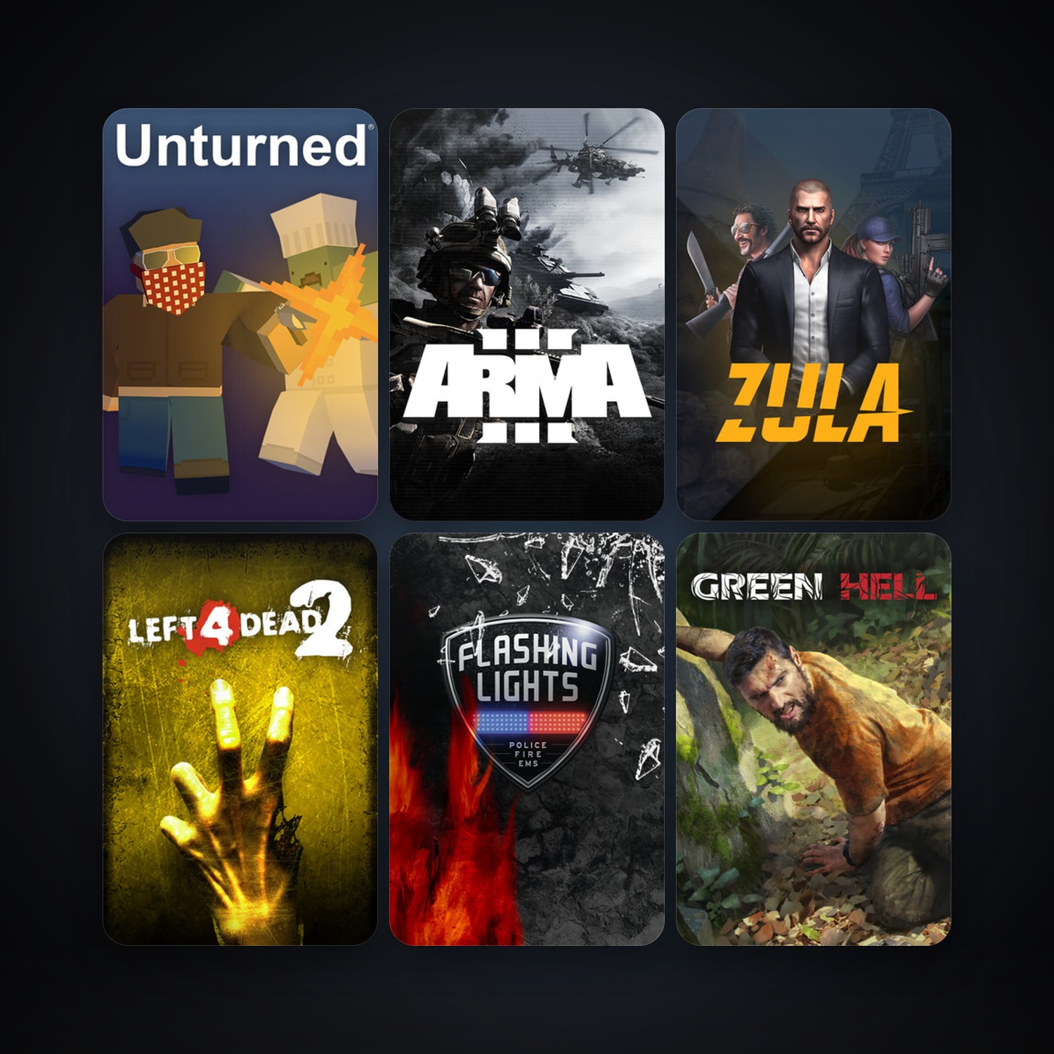 Left 4 Dead 2 + Arma 3, 30 games, clean — HabibiAccounts