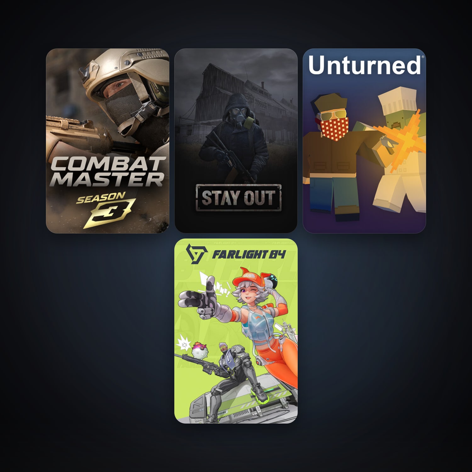 Unturned + Stay Out, 5 games, clean — HabibiAccounts