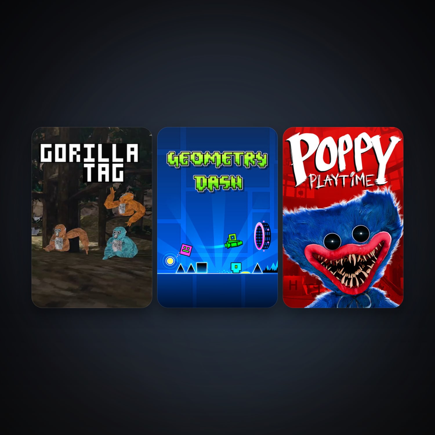 Geometry Dash + Gorilla Tag, 7 games, clean — HabibiAccounts