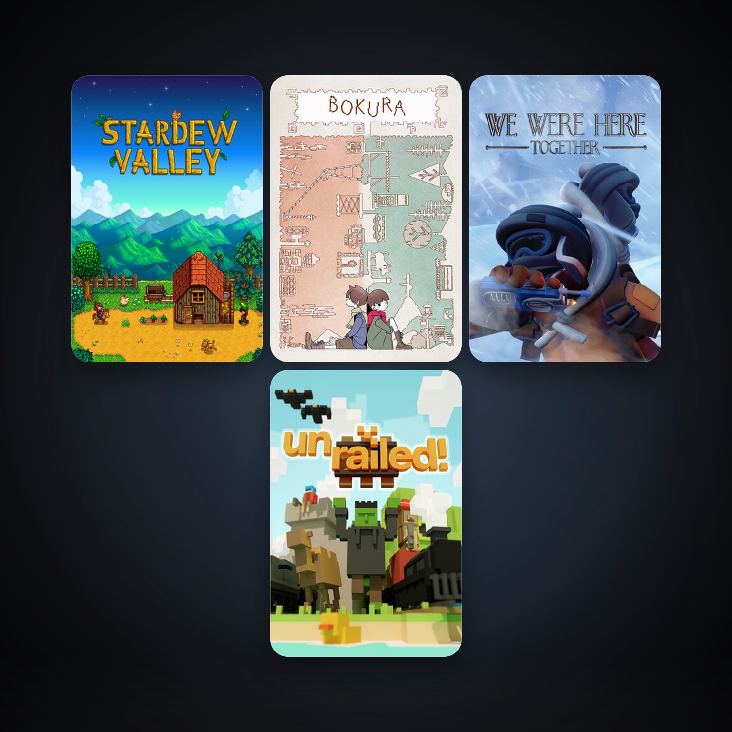 Stardew Valley + We Were Here Together, 5 games, clean — HabibiAccounts