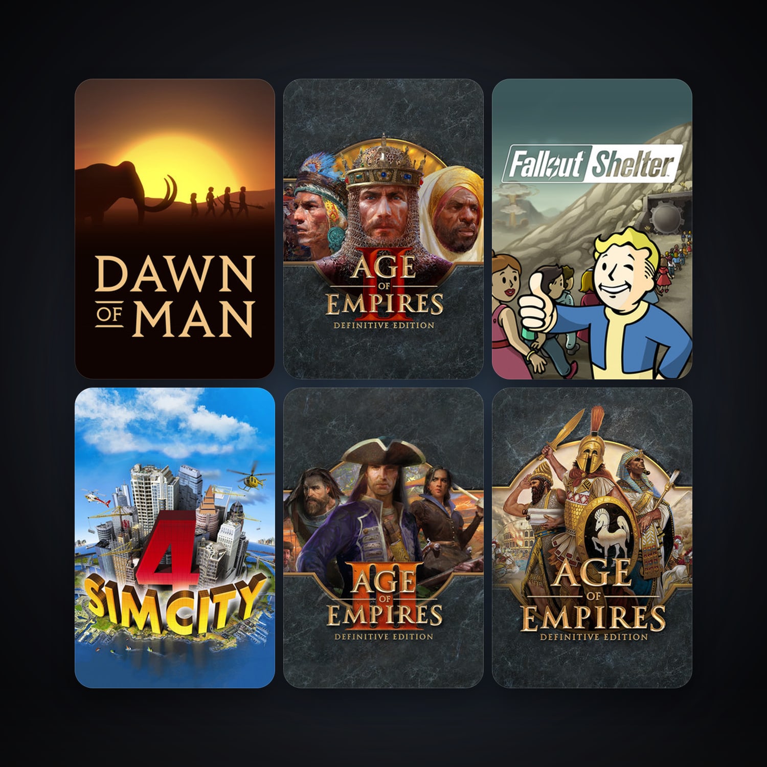 SimCity 4 Deluxe Edition + Fallout Shelter, 9 games, clean — HabibiAccounts