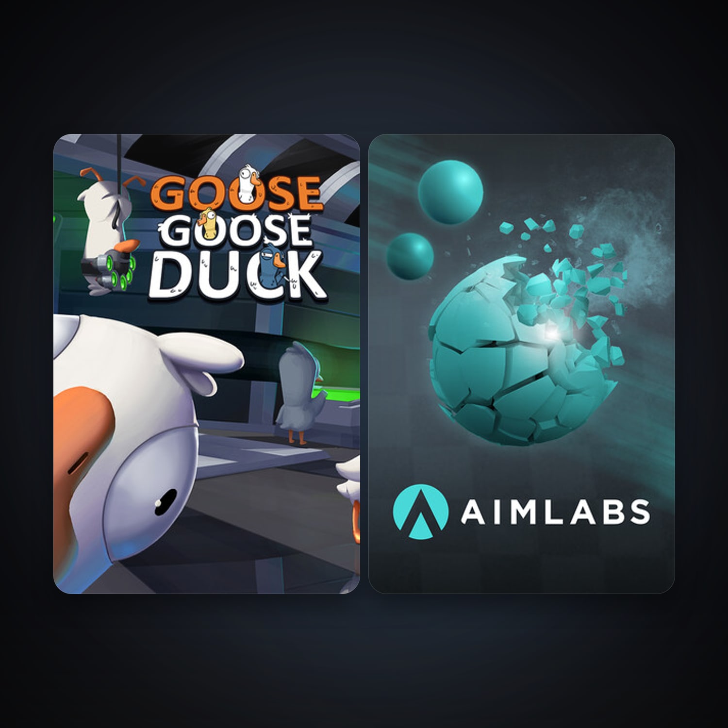 Aimlabs + Goose Goose Duck, 3 games, clean — HabibiAccounts