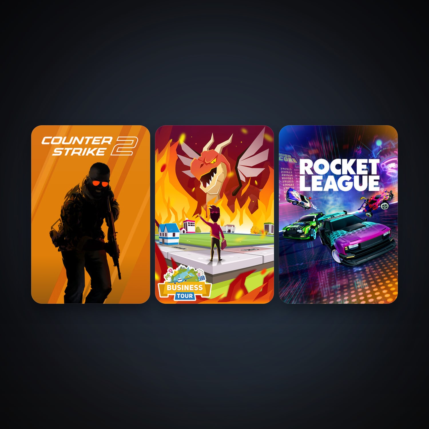 CS2 Prime + Rocket League, 3 games, clean — HabibiAccounts