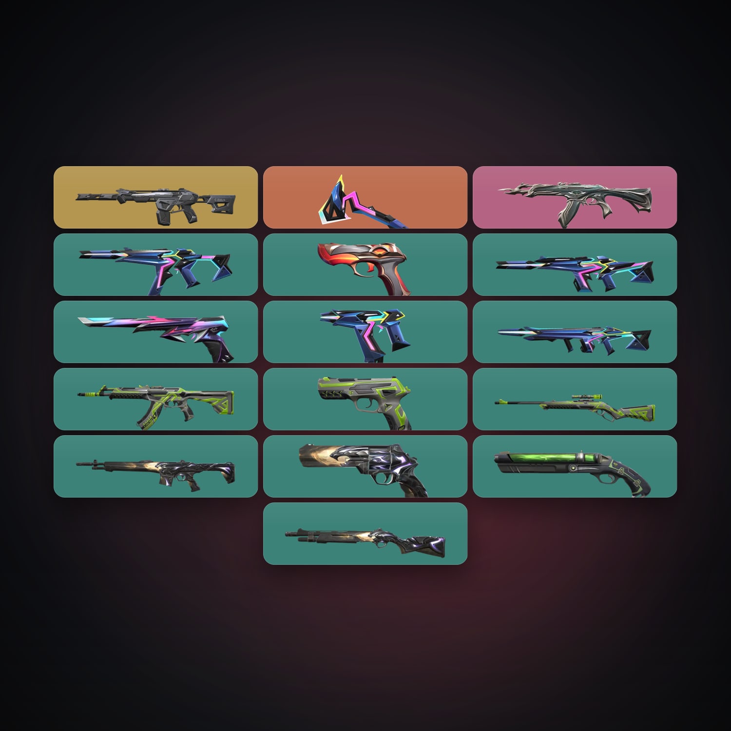 EU Gold 1 locker — 1 knives, 17 skins, lvl 102 — HabibiAccounts