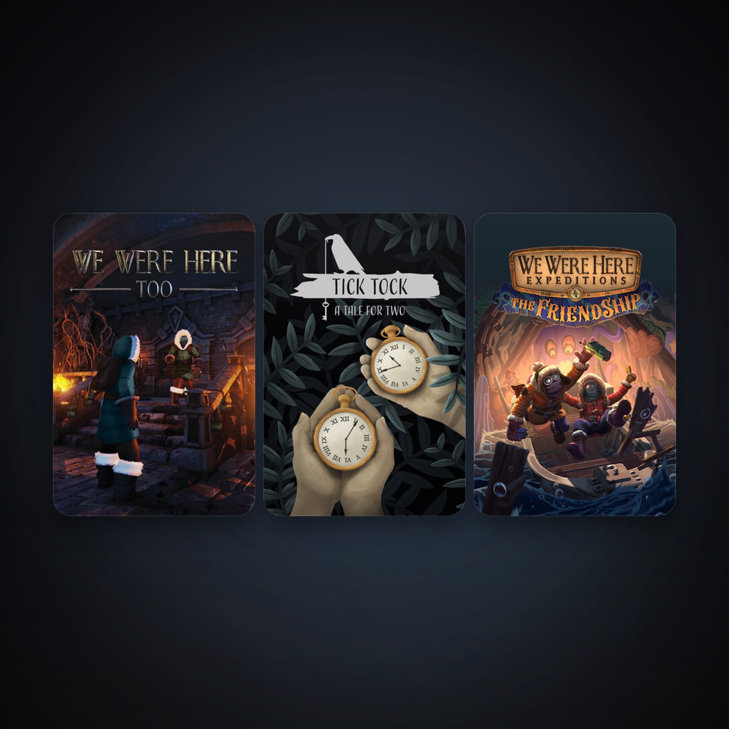 We Were Here Too + Tick Tock: A Tale for Two, 10 games, clean — HabibiAccounts