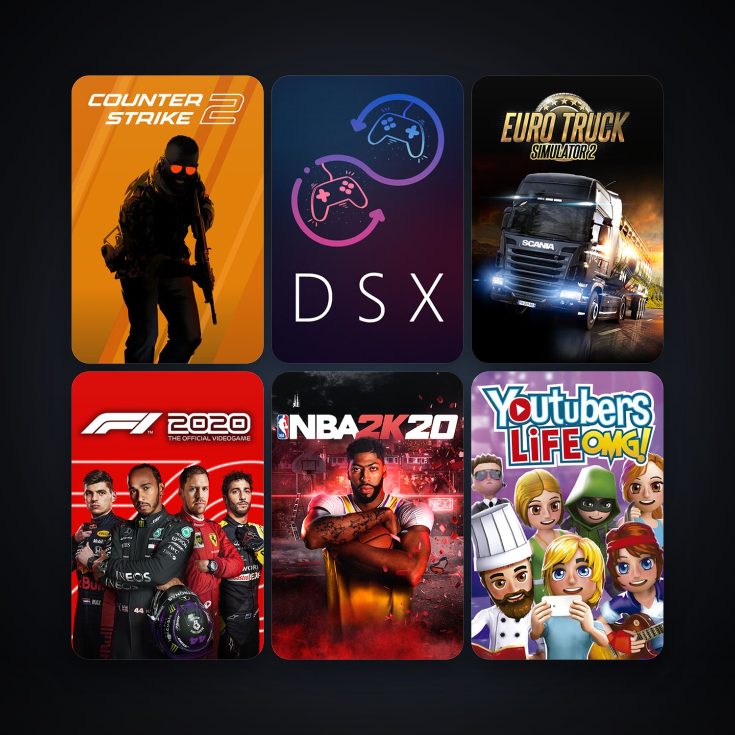 CS2 Prime + Euro Truck Simulator 2, 74 games, Steam 13, clean — HabibiAccounts