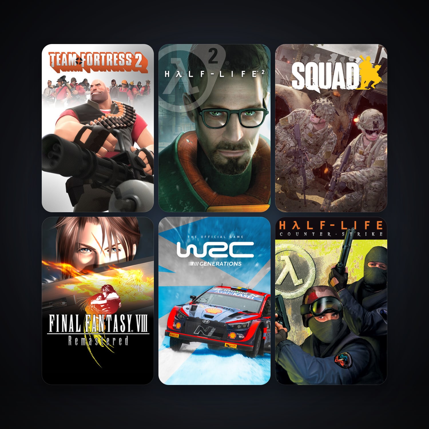 Counter-Strike + Team Fortress Classic, 23 games, Steam 11, clean — HabibiAccounts
