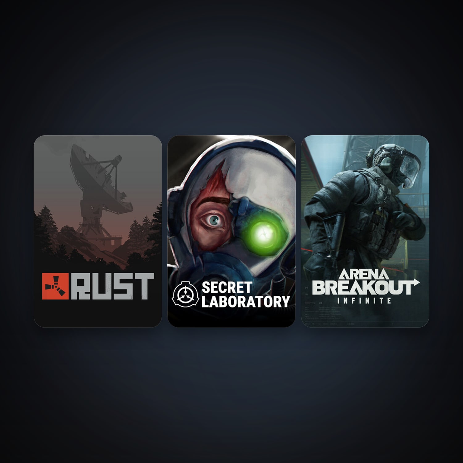 Rust + SCP: Secret Laboratory, 6 games, clean — HabibiAccounts