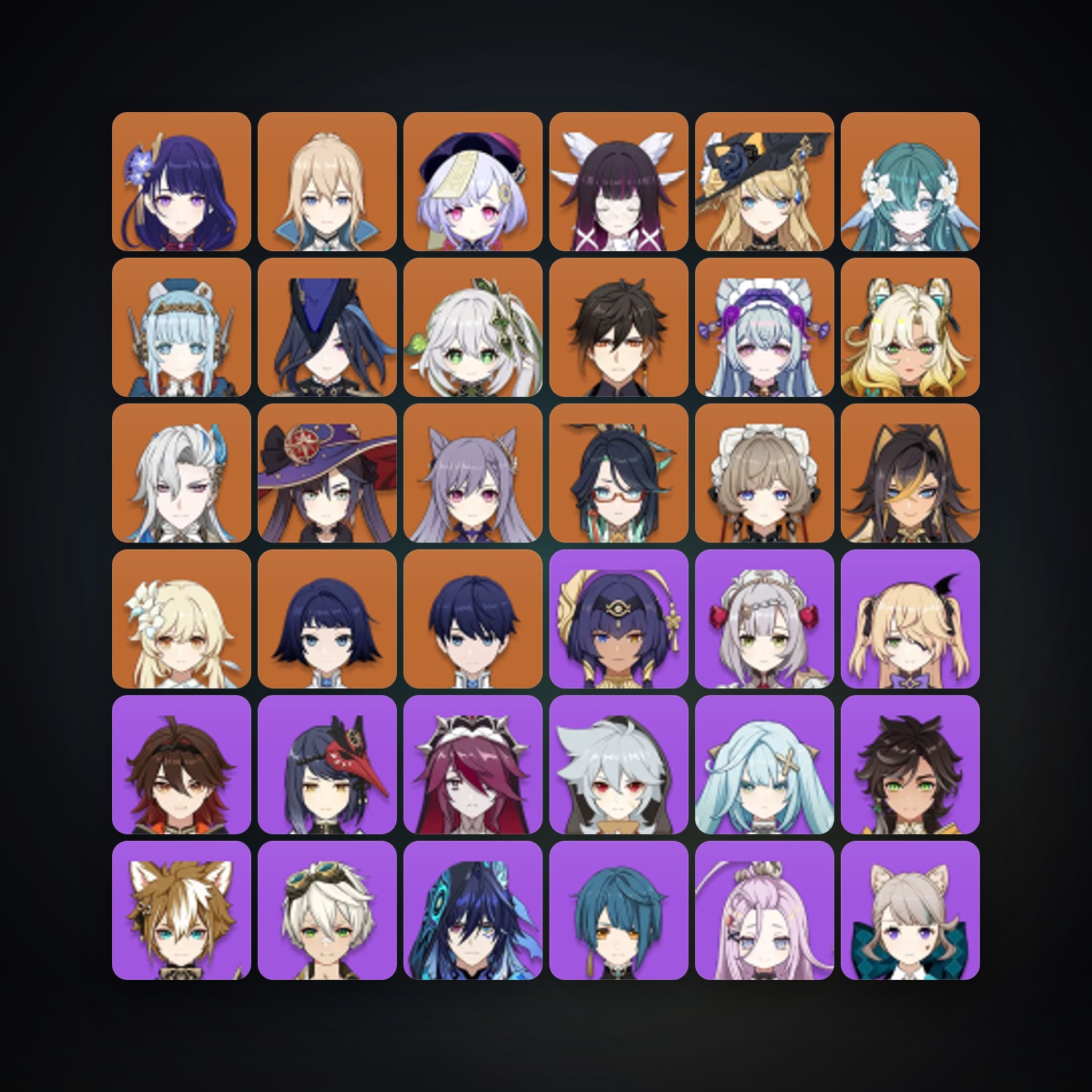 Genshin Impact | AR 57 | 68 Chars | 17× 5★ — HabibiAccounts