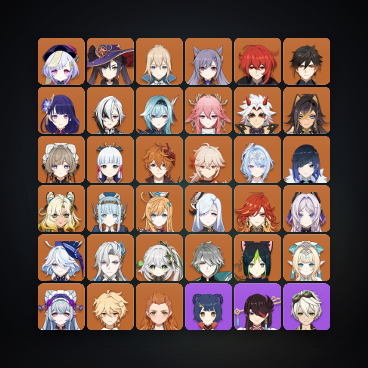 Genshin Impact | AR 60 | 83 Chars | 31× 5★ — Genshin / miHoYo Account · 262526283 — HabibiAccounts