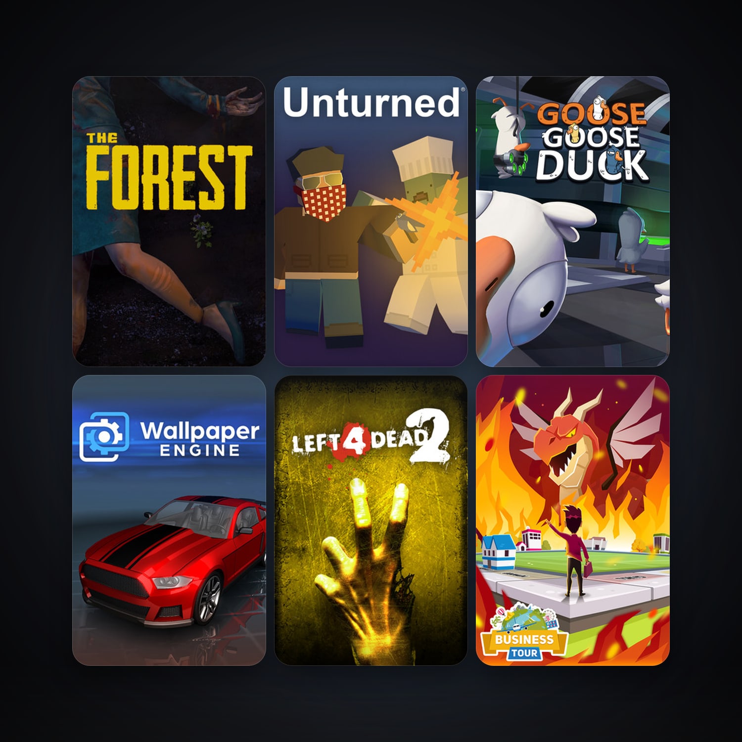 Left 4 Dead 2 + The Forest, 15 games, clean — HabibiAccounts