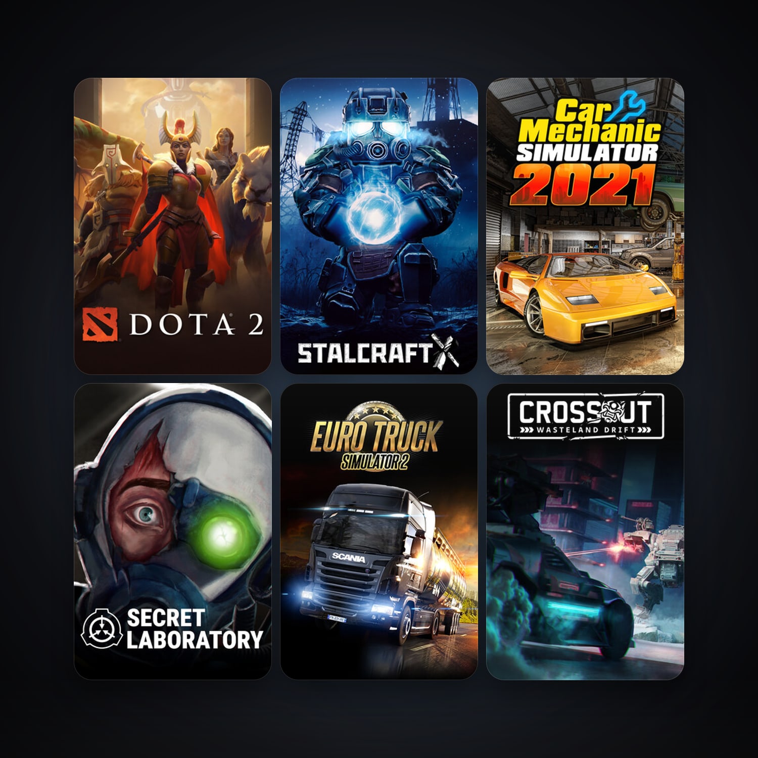 Dota 2 + Euro Truck Simulator 2, 10 games, clean — HabibiAccounts