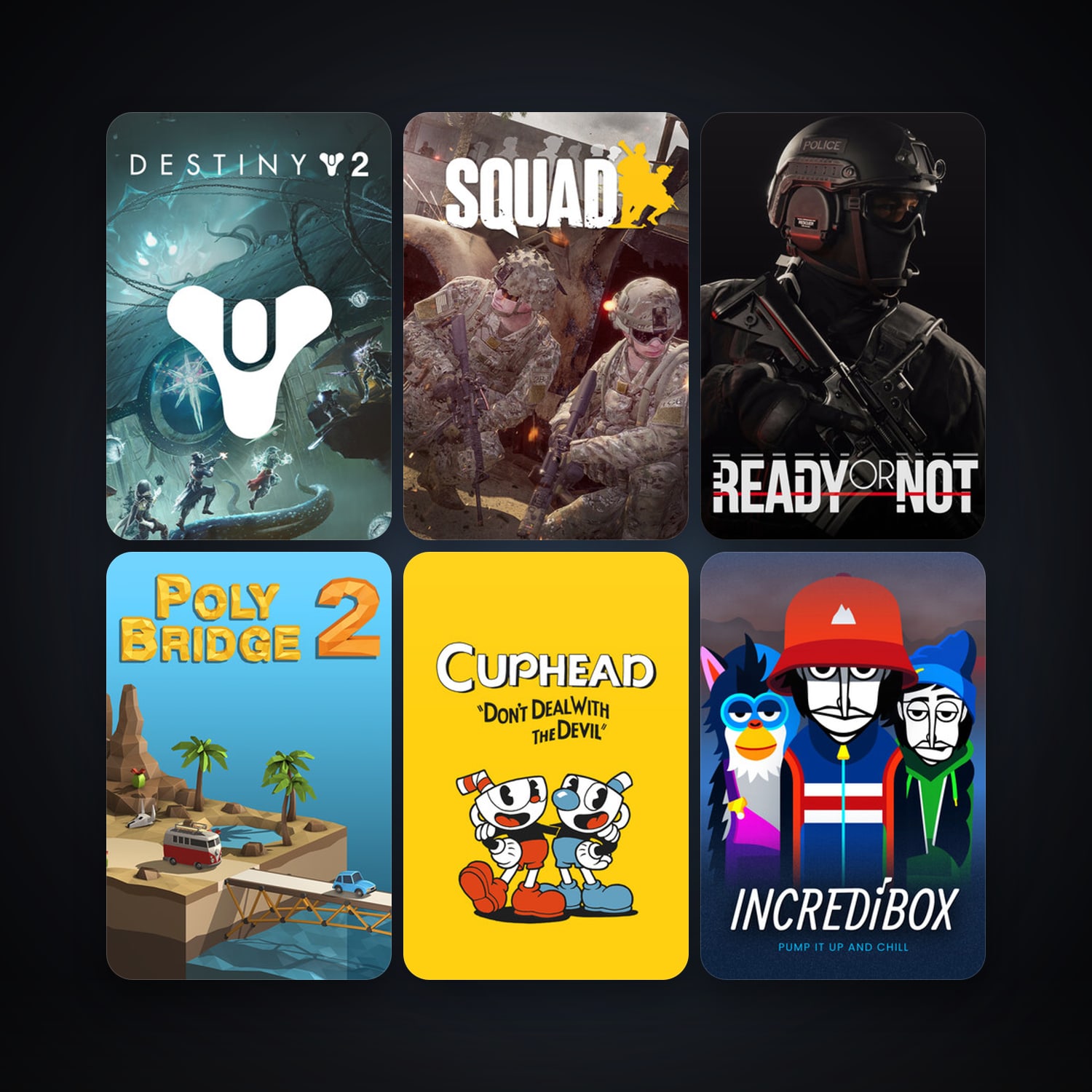 Cuphead + Squad, 10 games, clean — HabibiAccounts