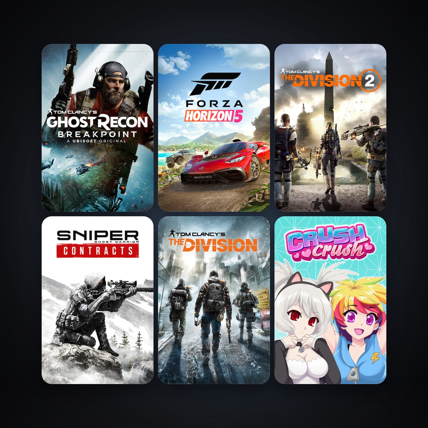 Tom Clancy's Splinter Cell Chaos Theory + Tom Clancy's Ghost Recon, 35 games, Steam 10, clean — HabibiAccounts