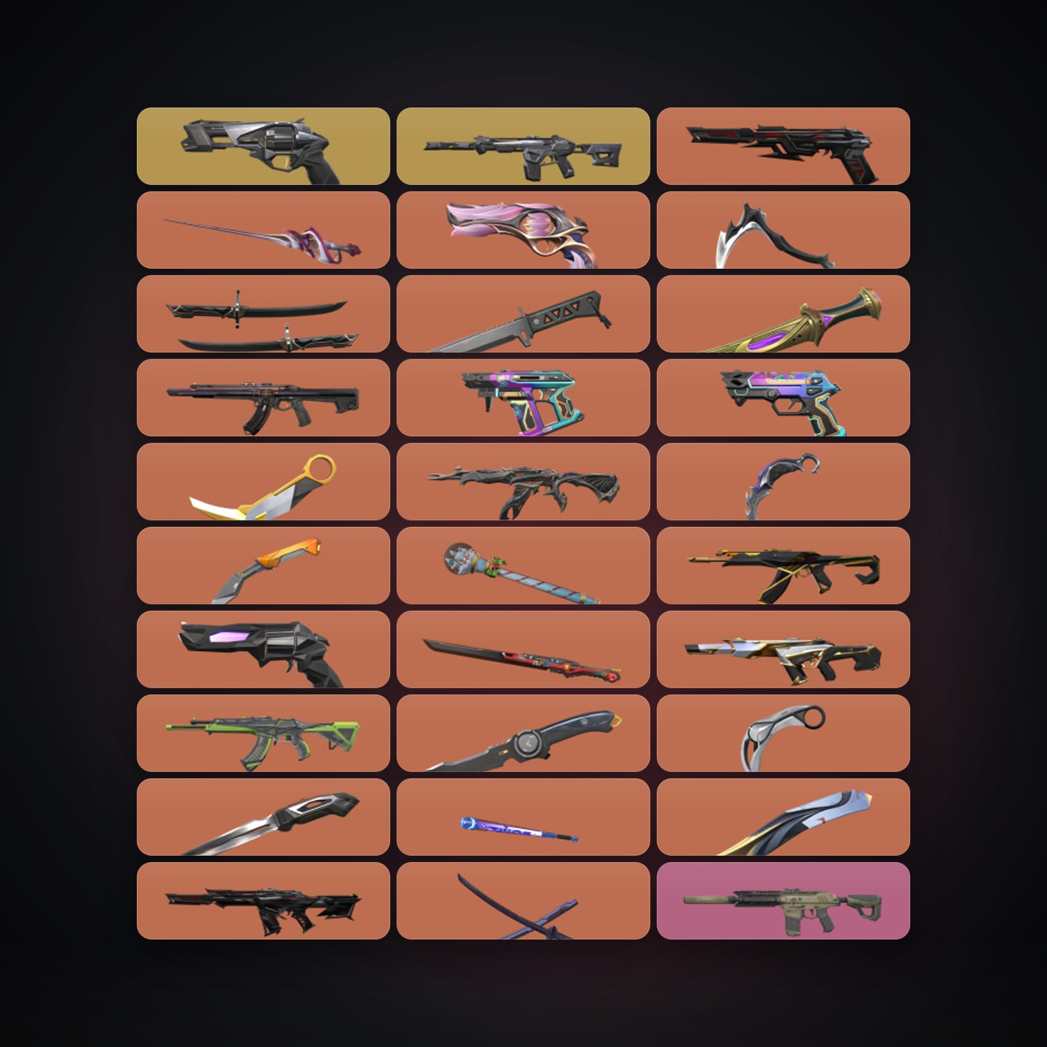 BR Diamond 3 locker — 16 knives, 133 skins, lvl 465 — HabibiAccounts