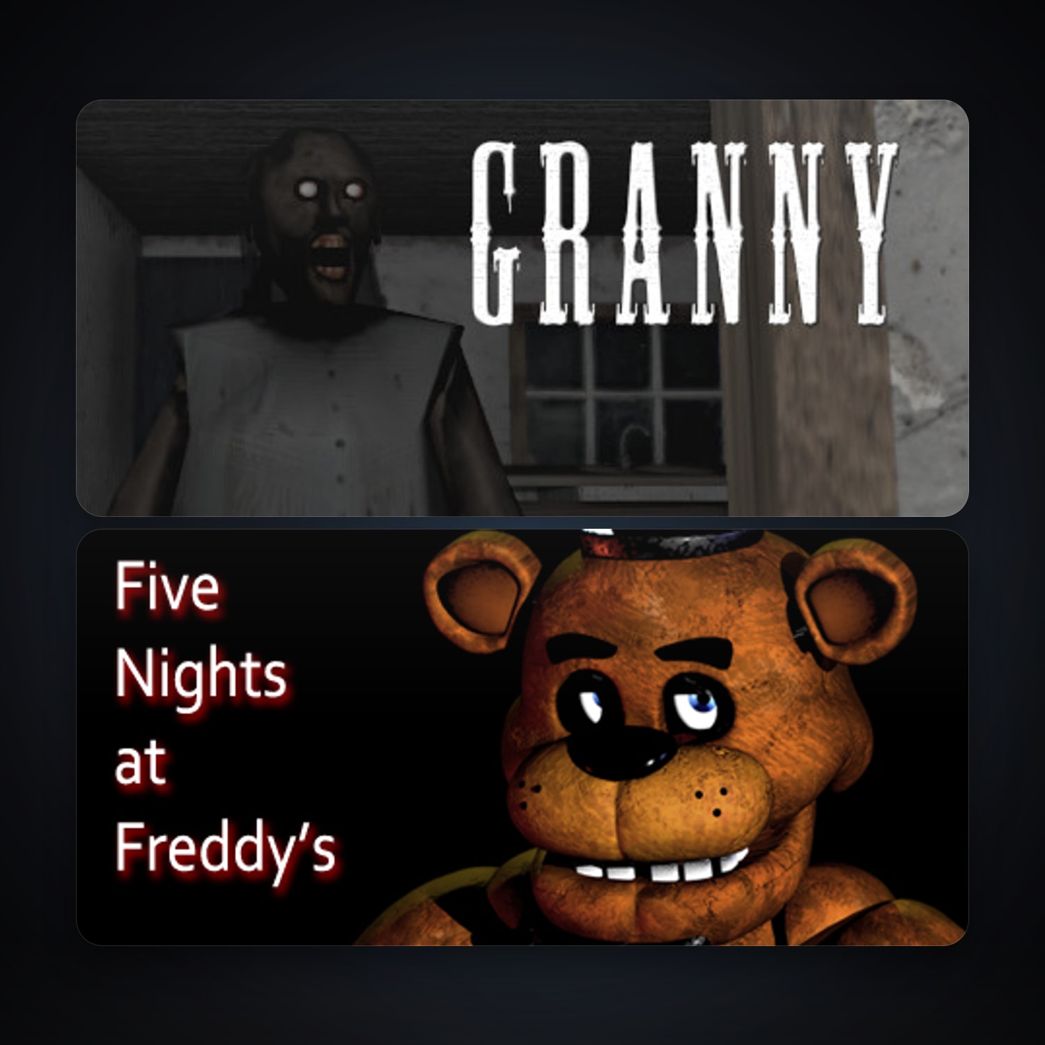 Five Nights at Freddy's + Granny, 7 games, clean — HabibiAccounts