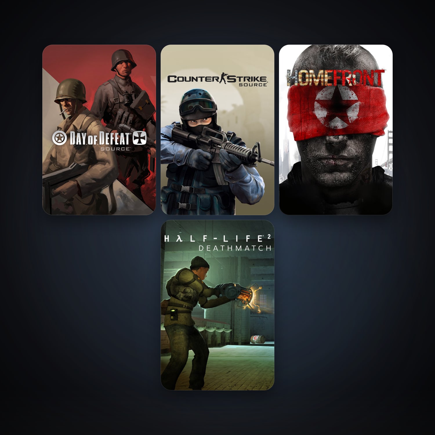 Counter-Strike: Source + Day of Defeat: Source, 6 games, clean — HabibiAccounts