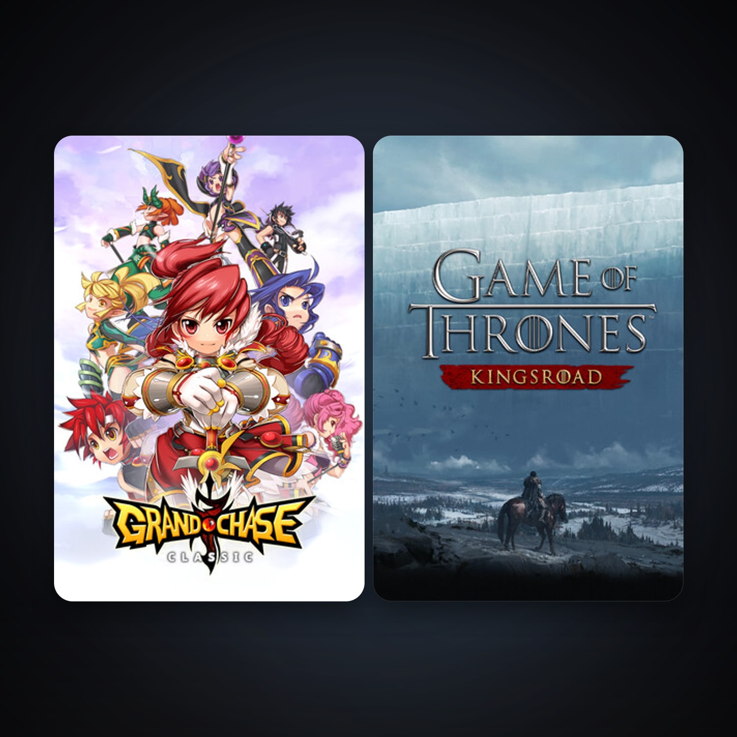 GrandChase + Game of Thrones: Kingsroad, 3 games, clean — HabibiAccounts