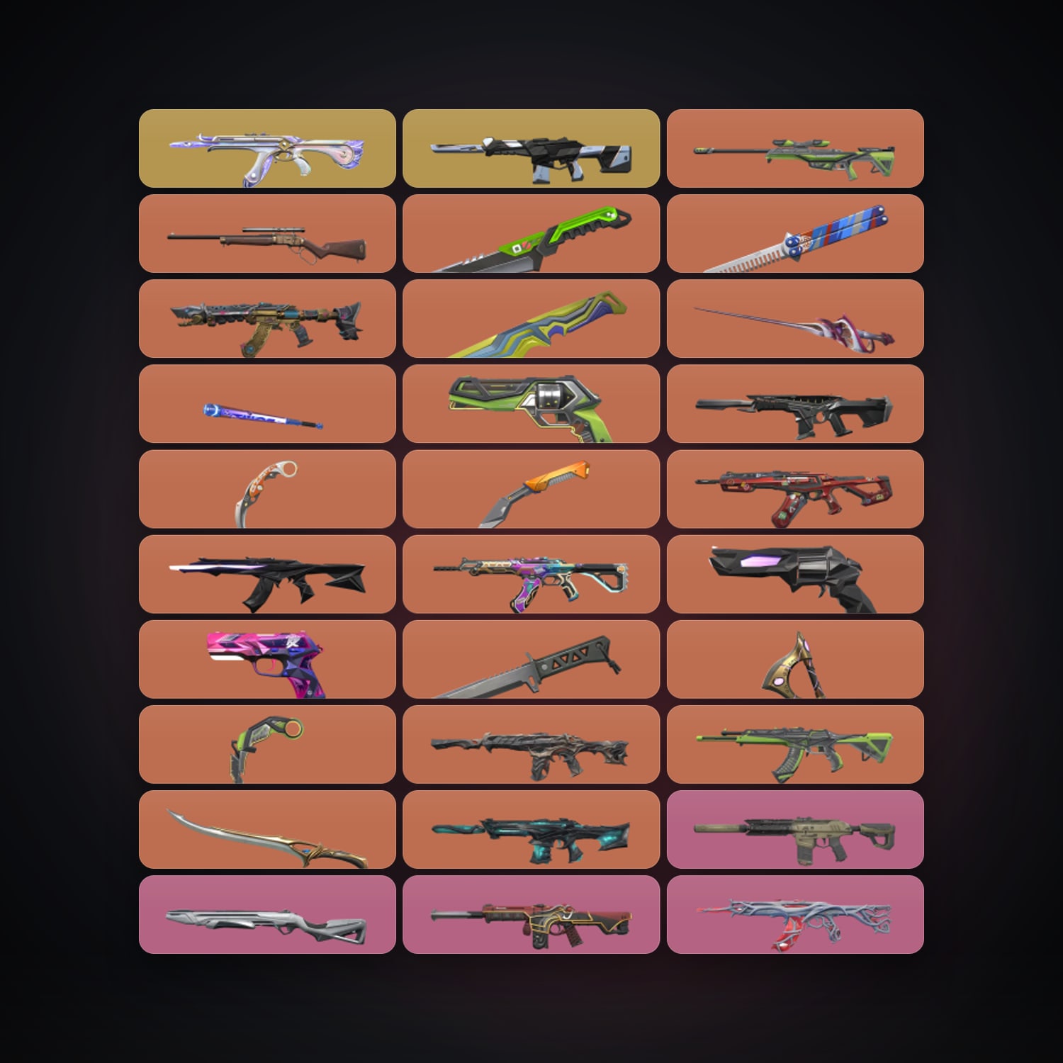 AP Gold 2 locker — 11 knives, 137 skins, lvl 306 — HabibiAccounts