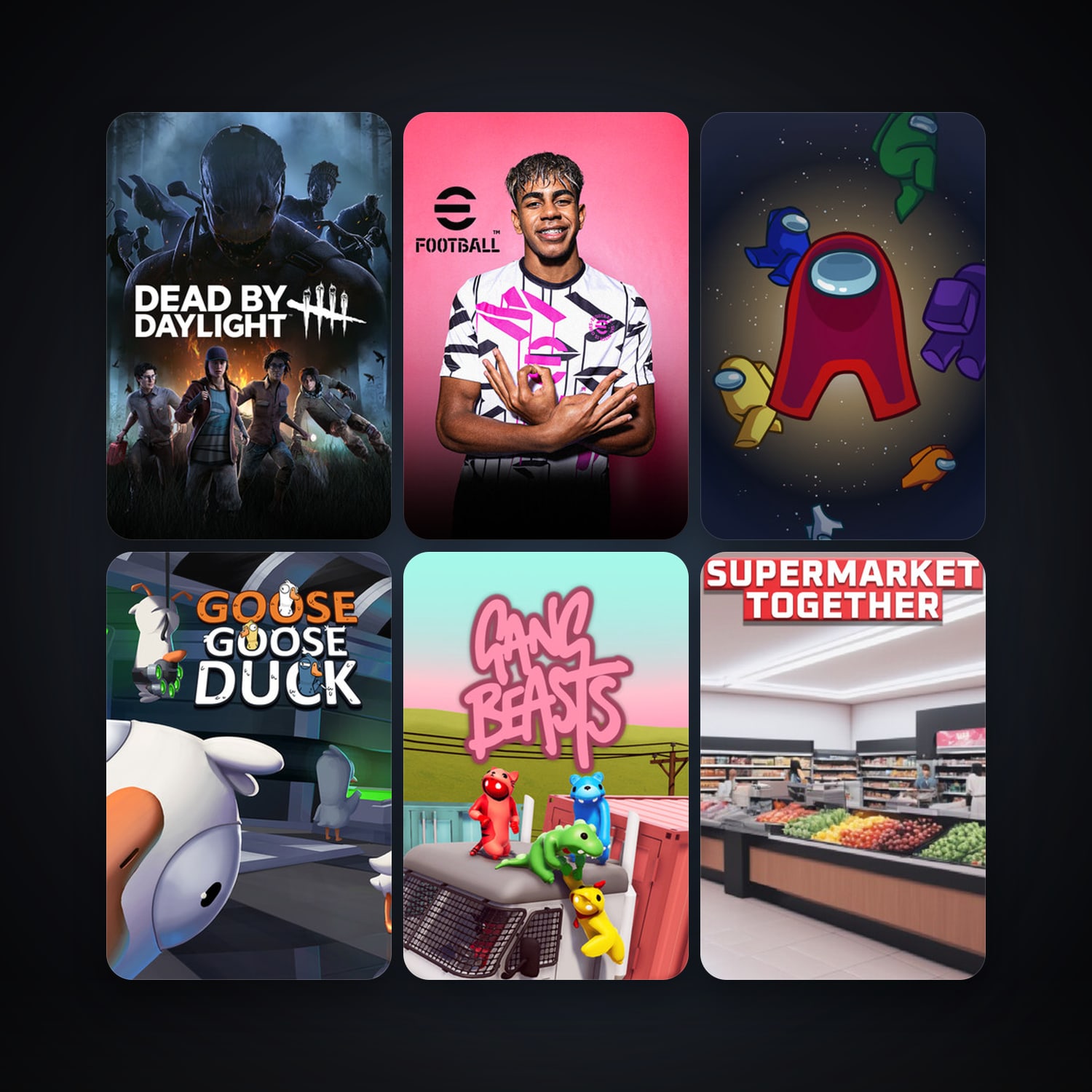 Gang Beasts + Dead by Daylight, 10 games, clean — HabibiAccounts