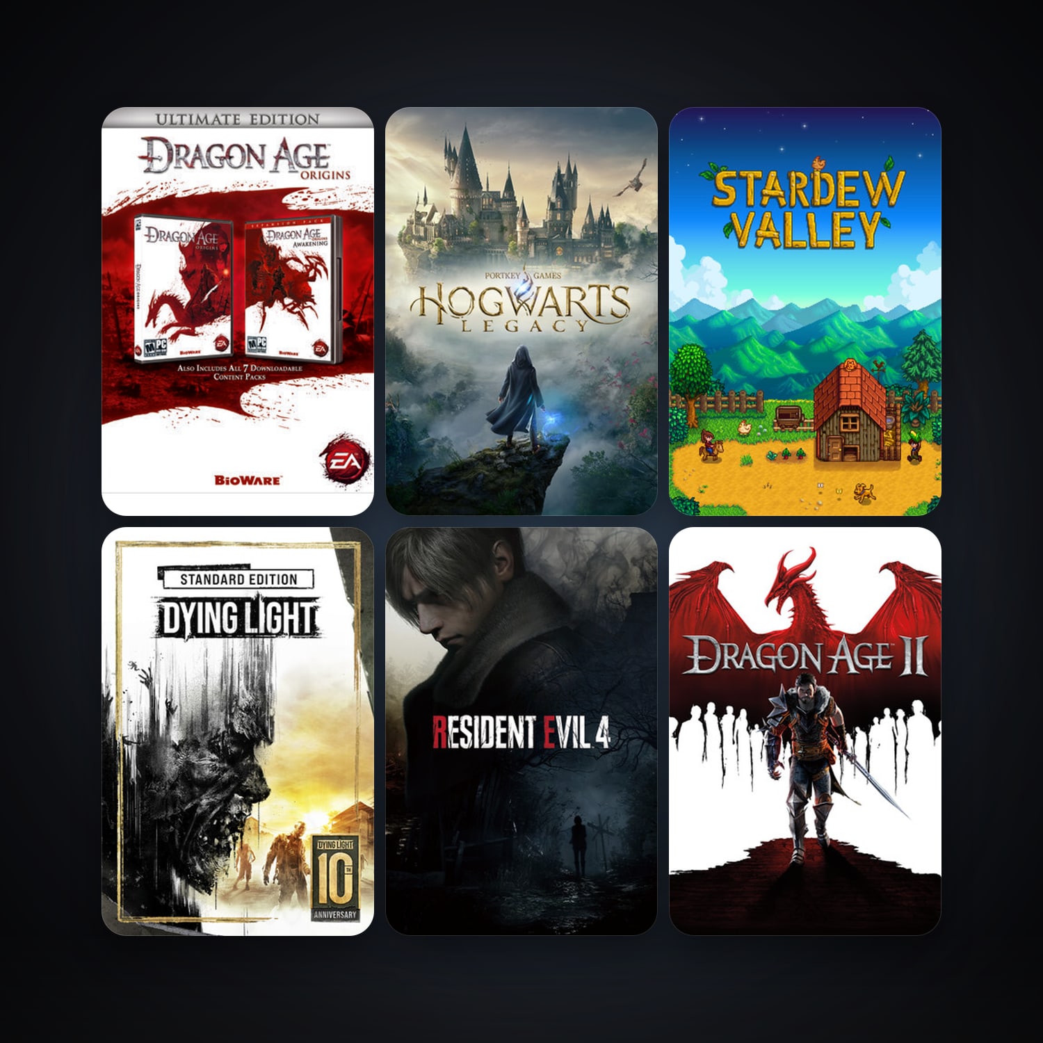 Dragon Age: Origins - Ultimate Edition + Dying Light, 128 games, clean — HabibiAccounts