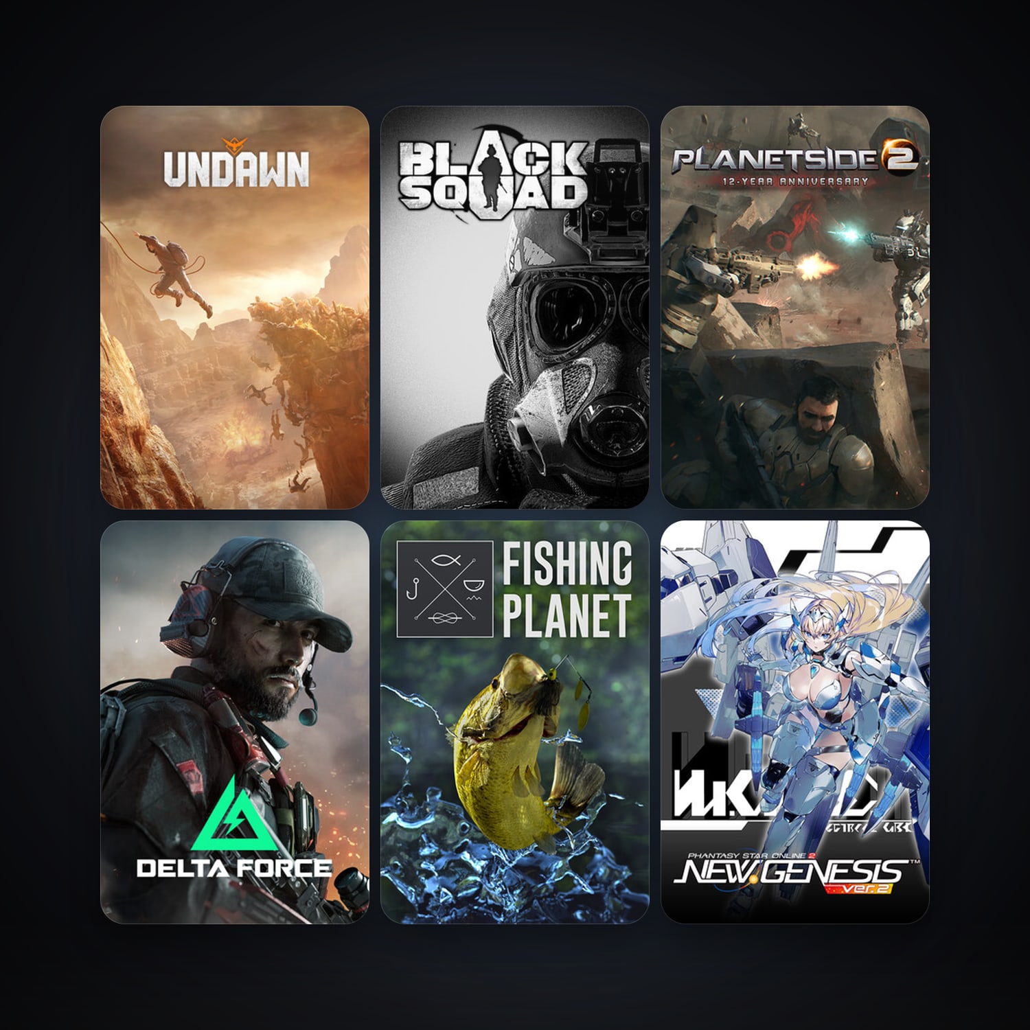 PlanetSide 2 + Fishing Planet, 15 games, clean — HabibiAccounts
