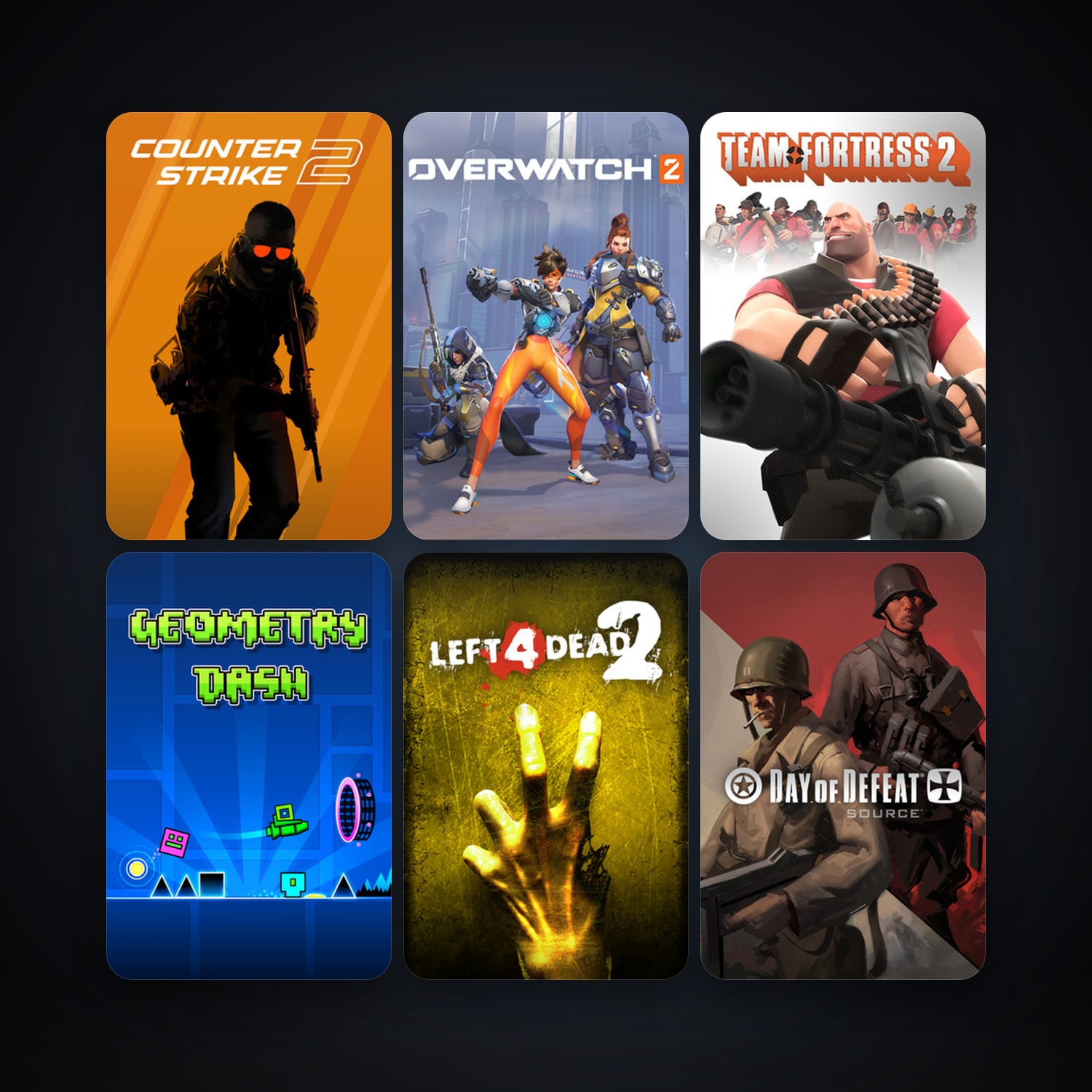 Half-Life 2 + Counter-Strike: Source, 31 games, Steam 11, clean — HabibiAccounts