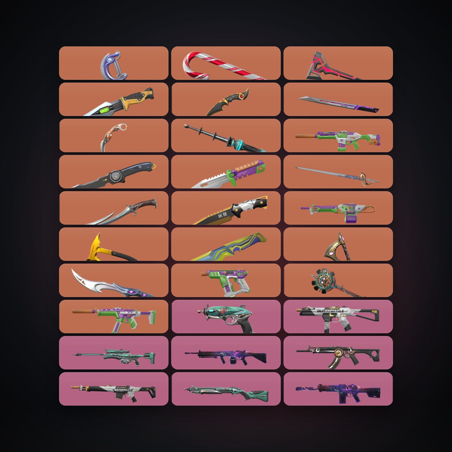 NA Iron 3 locker — 18 knives, 245 skins, lvl 235 — HabibiAccounts