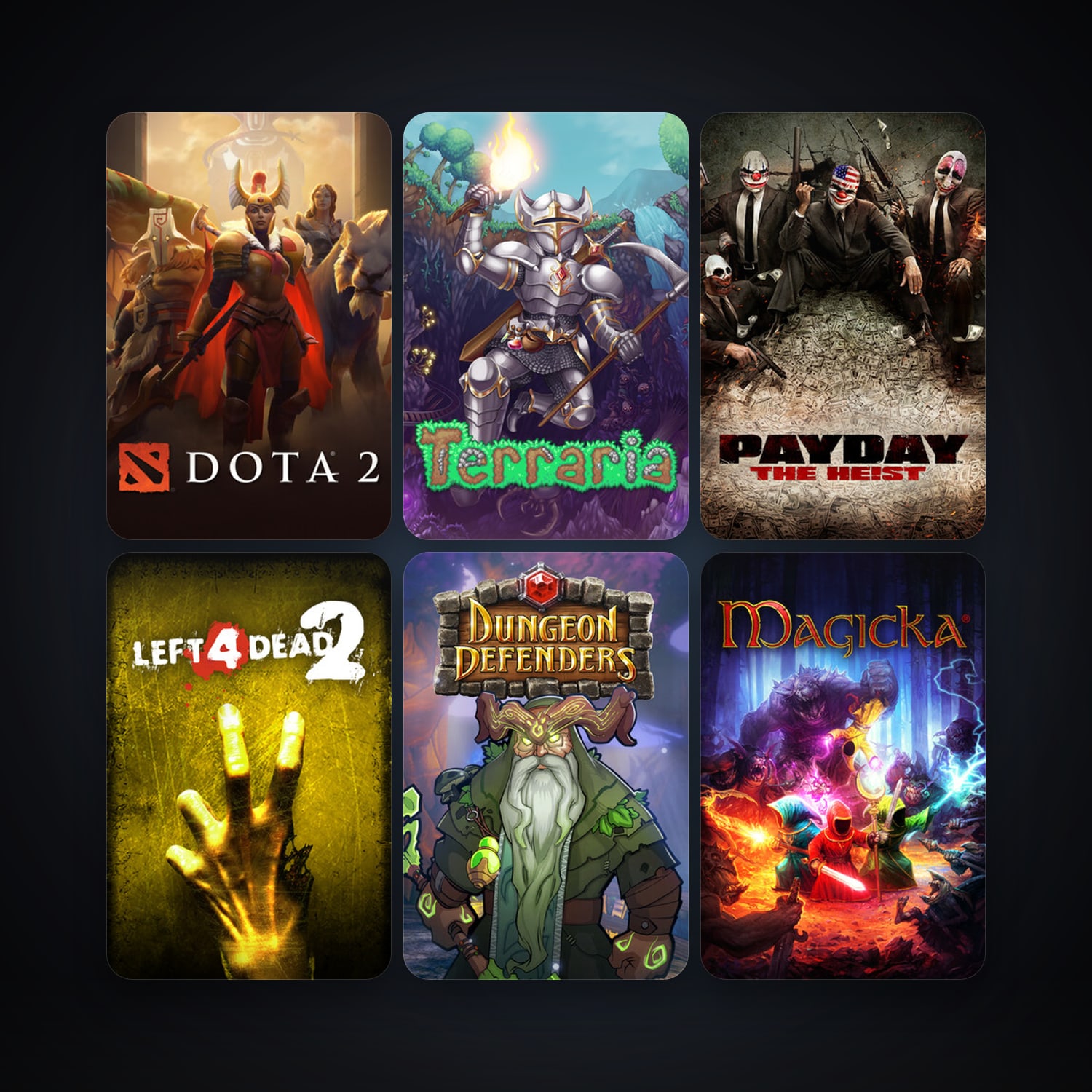 Left 4 Dead 2 + Dota 2, 13 games, clean — HabibiAccounts
