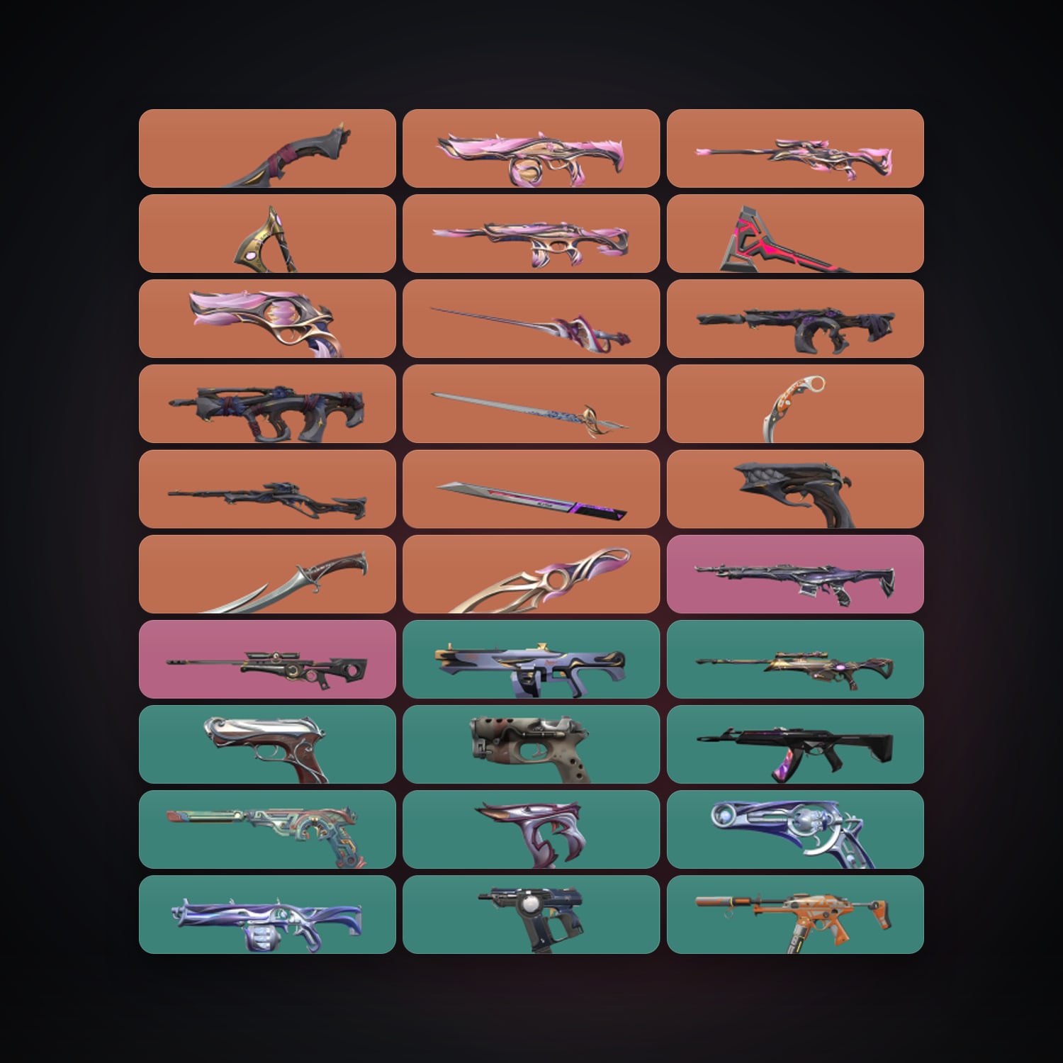 NA Gold 1 locker — 9 knives, 172 skins, lvl 159 — HabibiAccounts