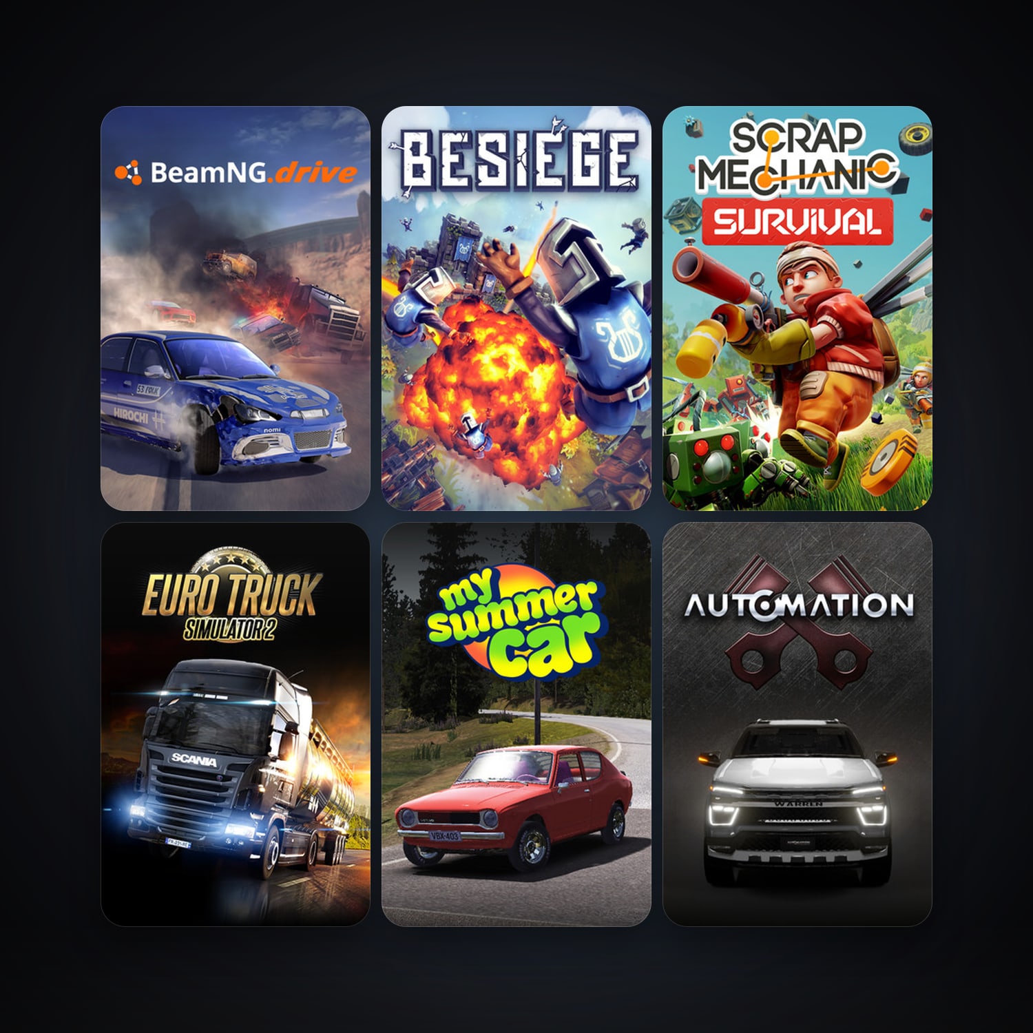 Euro Truck Simulator 2 + Rocket League, 17 games, clean — HabibiAccounts