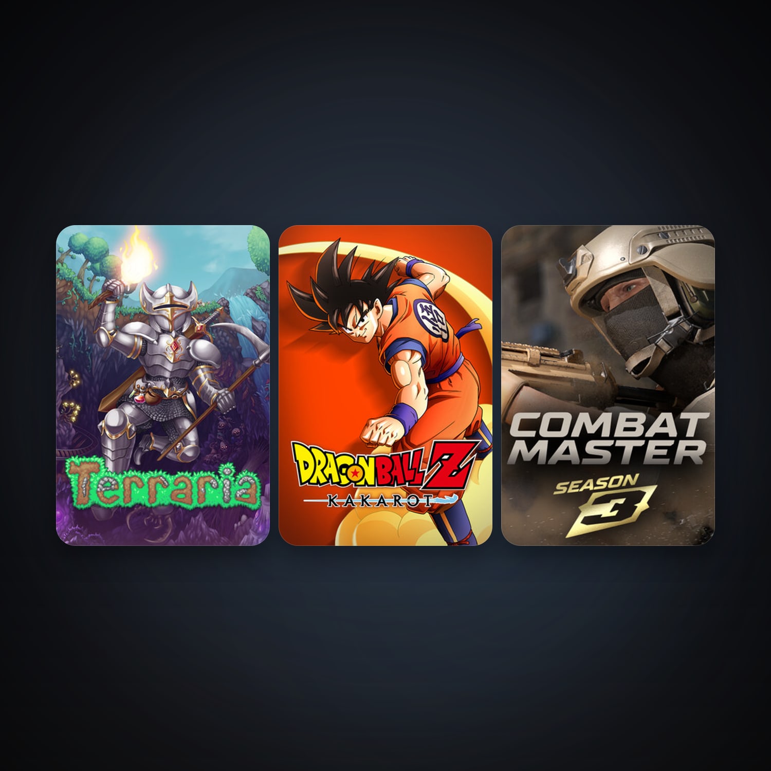 Terraria + DRAGON BALL Z: KAKAROT, 9 games, clean — HabibiAccounts