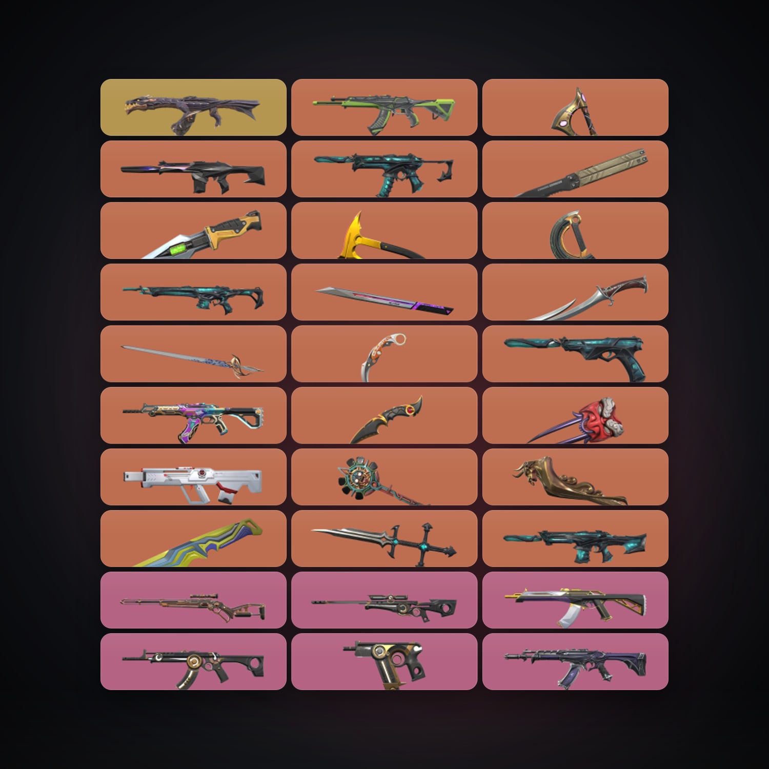 EU Gold 2 locker — 15 knives, 196 skins, lvl 271 — HabibiAccounts