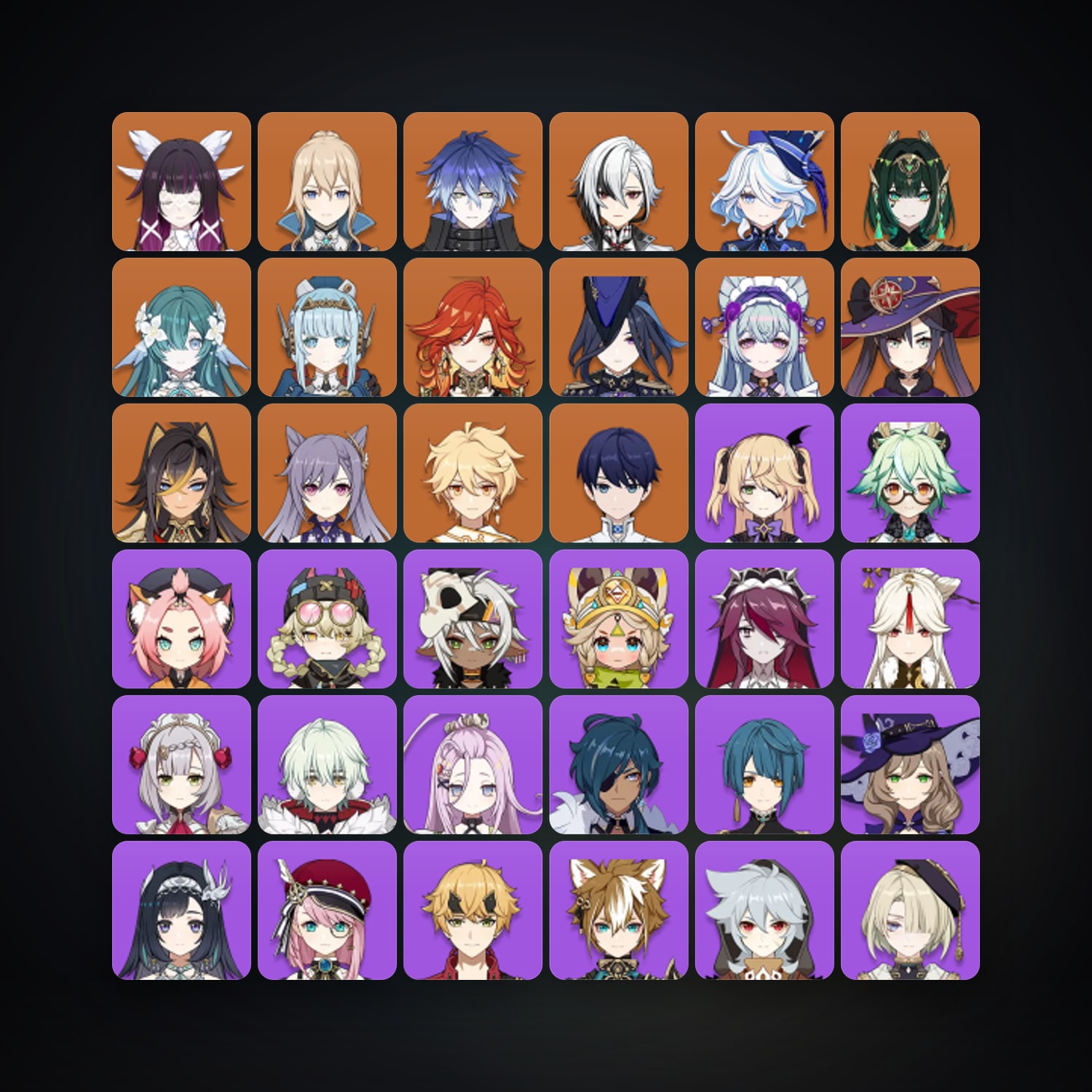 جينشن إمباكت | AR 57 | 56 شخصية | 14× 5★ — HabibiAccounts