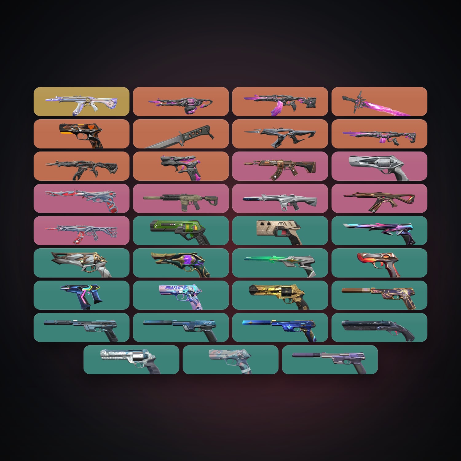 AP Ascendant 2 locker — 2 knives, 37 skins, lvl 365 — HabibiAccounts