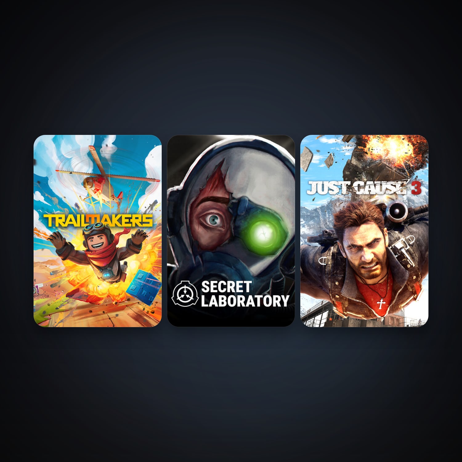 Just Cause 3 + Trailmakers, 16 games, clean — HabibiAccounts