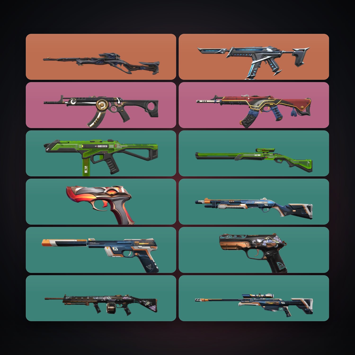 EU Gold 2 locker — 13 skins, lvl 36 — HabibiAccounts