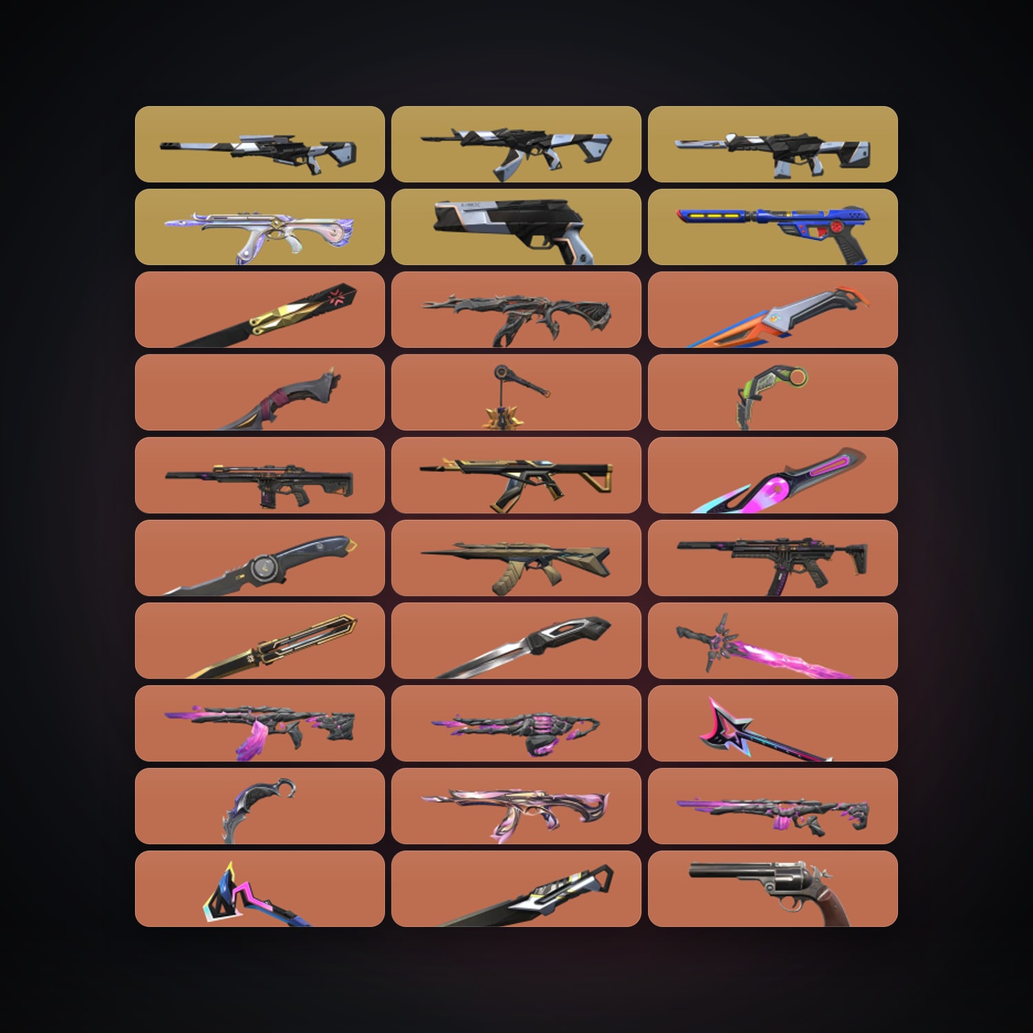 EU Plat 1 locker — 17 knives, 139 skins, lvl 271 — HabibiAccounts