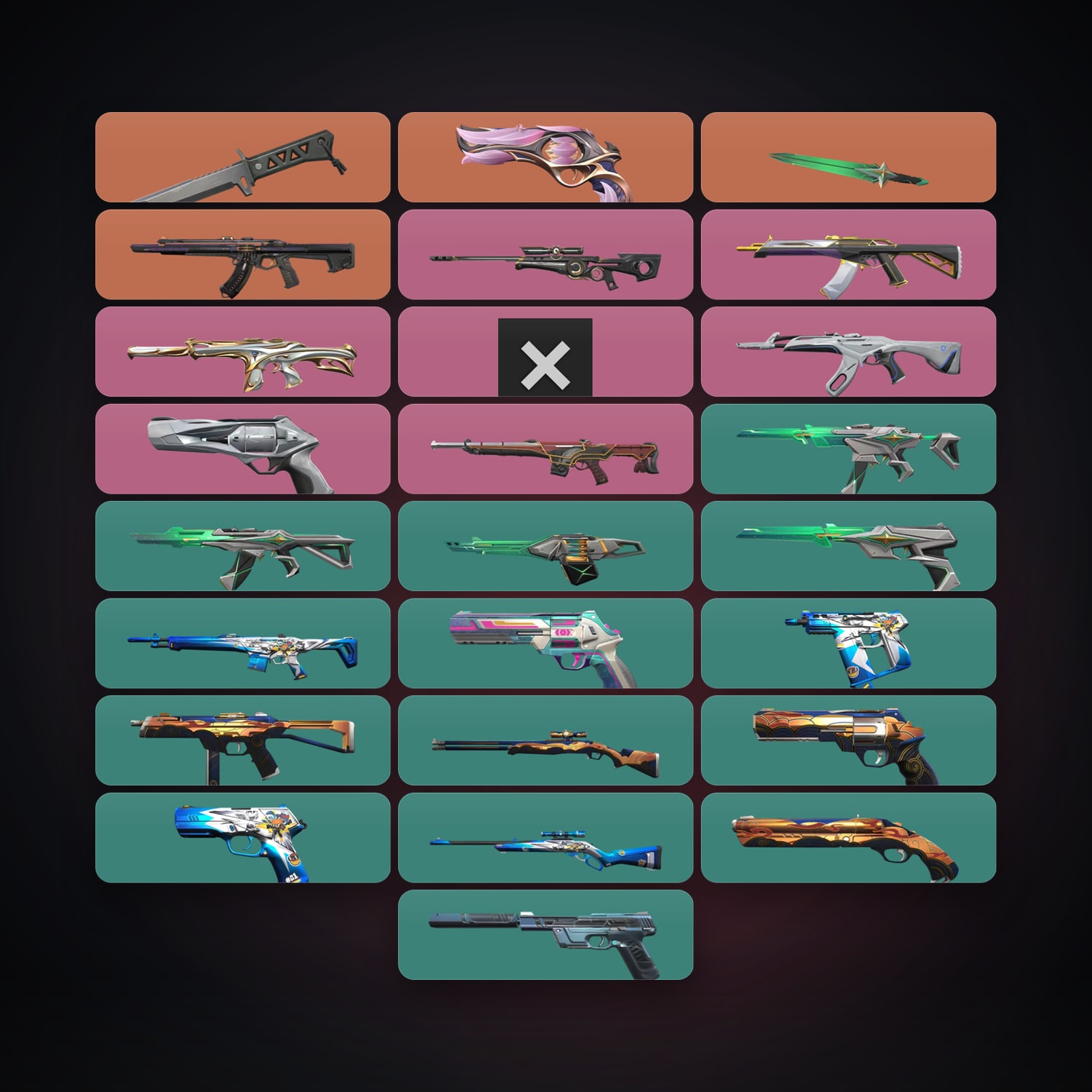 AP Gold 2 locker — 2 knives, 25 skins, lvl 118 — HabibiAccounts