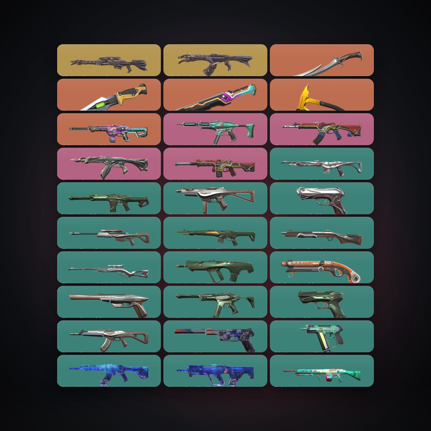 EU Gold 1 locker — 4 knives, 67 skins, lvl 249 — HabibiAccounts
